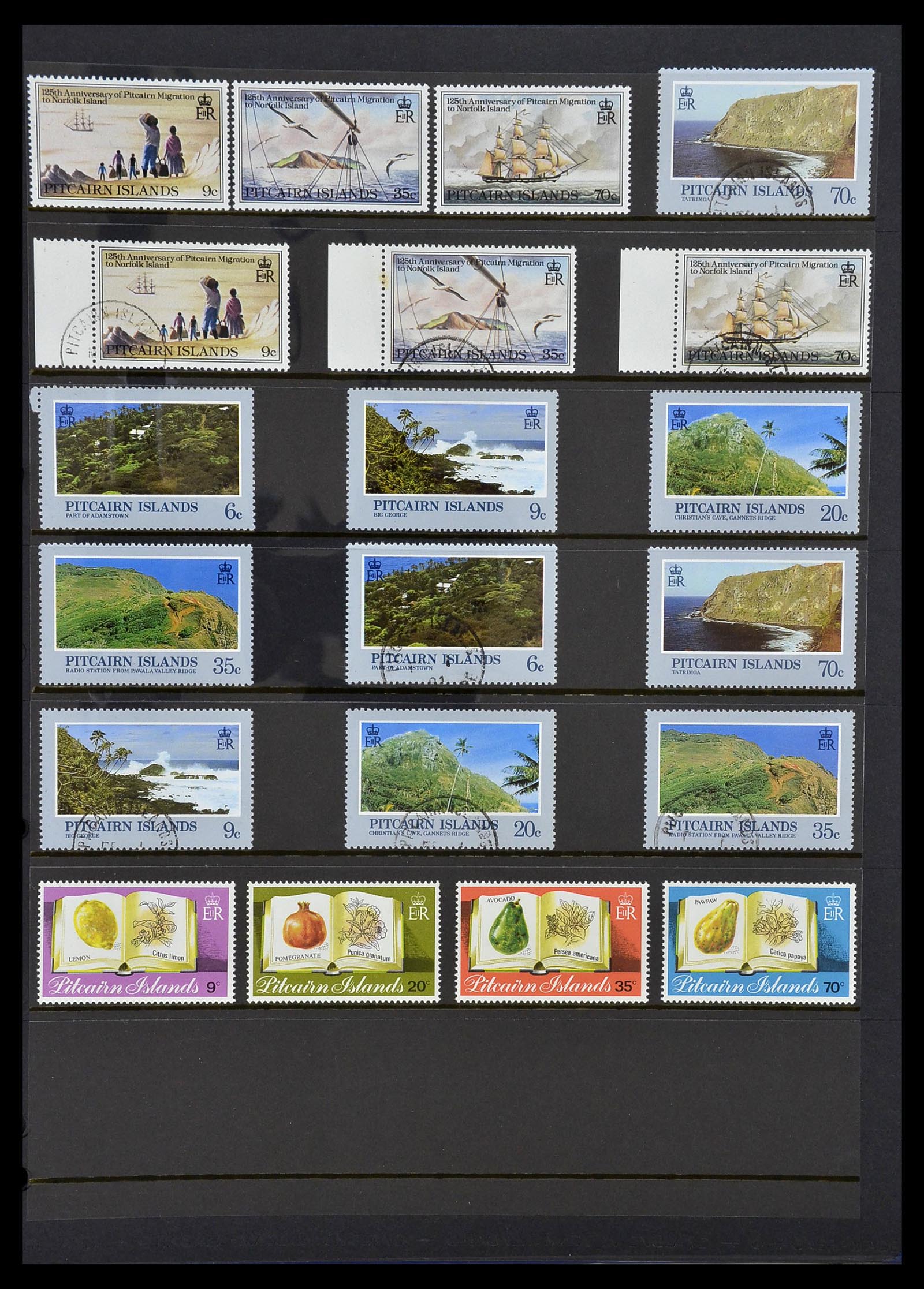 34355 053 - Postzegelverzameling 34355 Pitcairn 1940-1998.