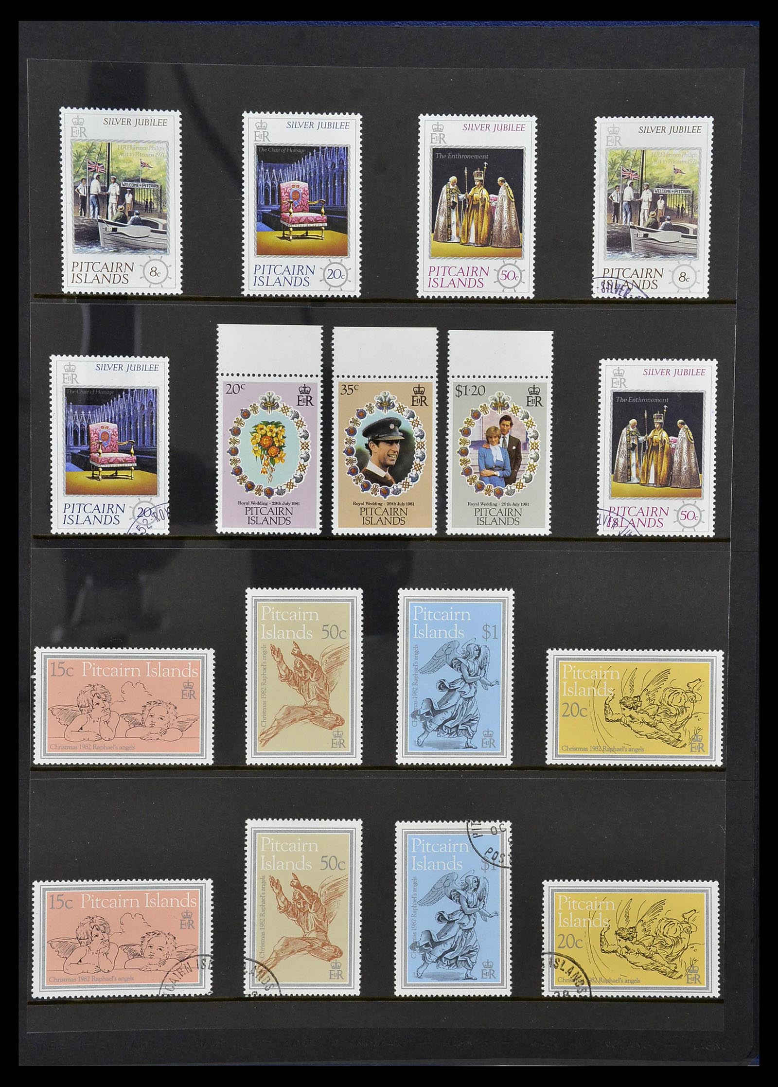 34355 054 - Postzegelverzameling 34355 Pitcairn 1940-1998.