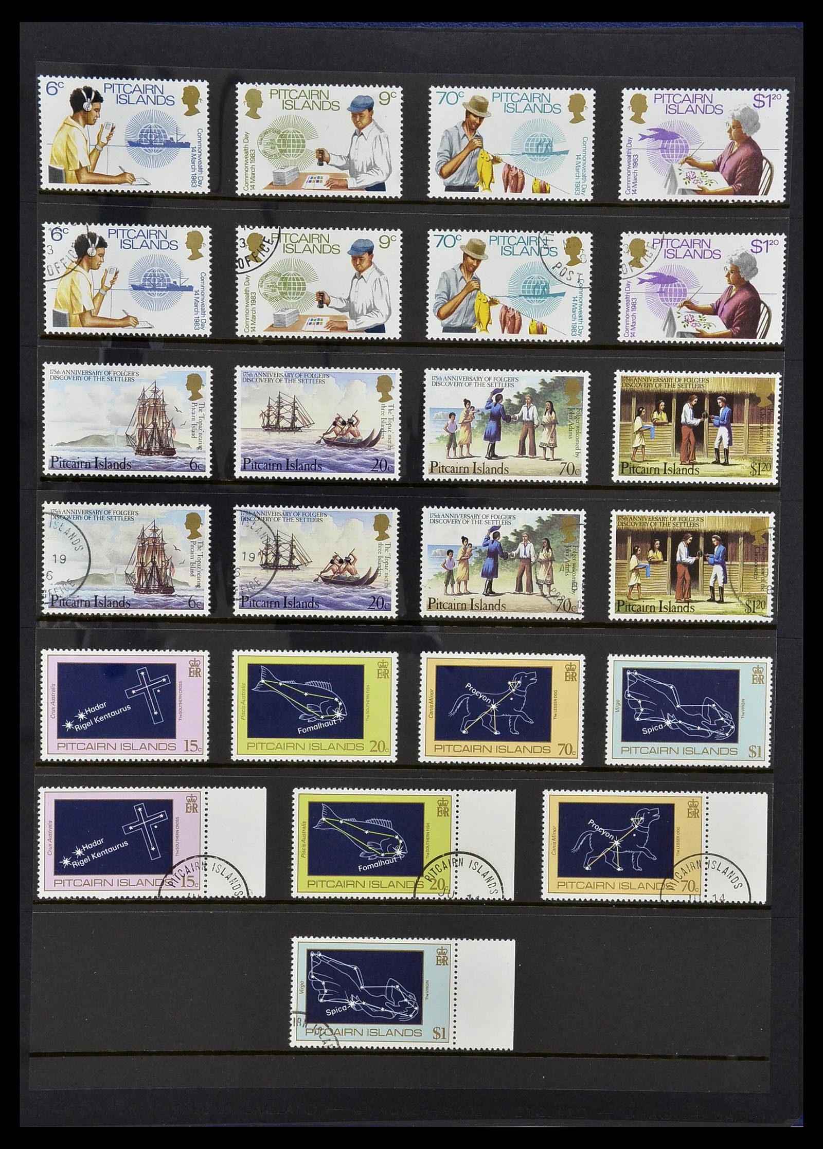 34355 055 - Postzegelverzameling 34355 Pitcairn 1940-1998.