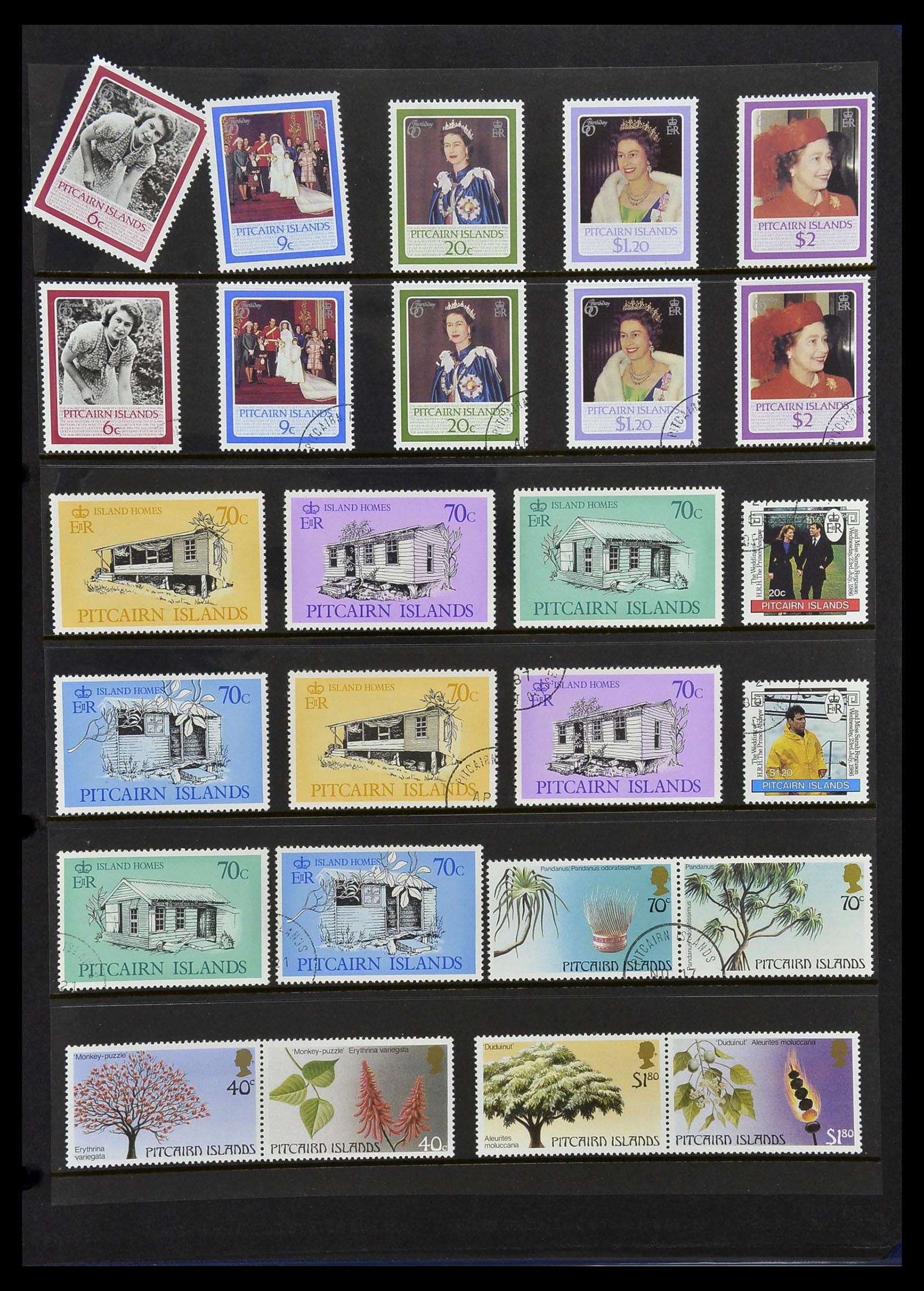 34355 059 - Postzegelverzameling 34355 Pitcairn 1940-1998.