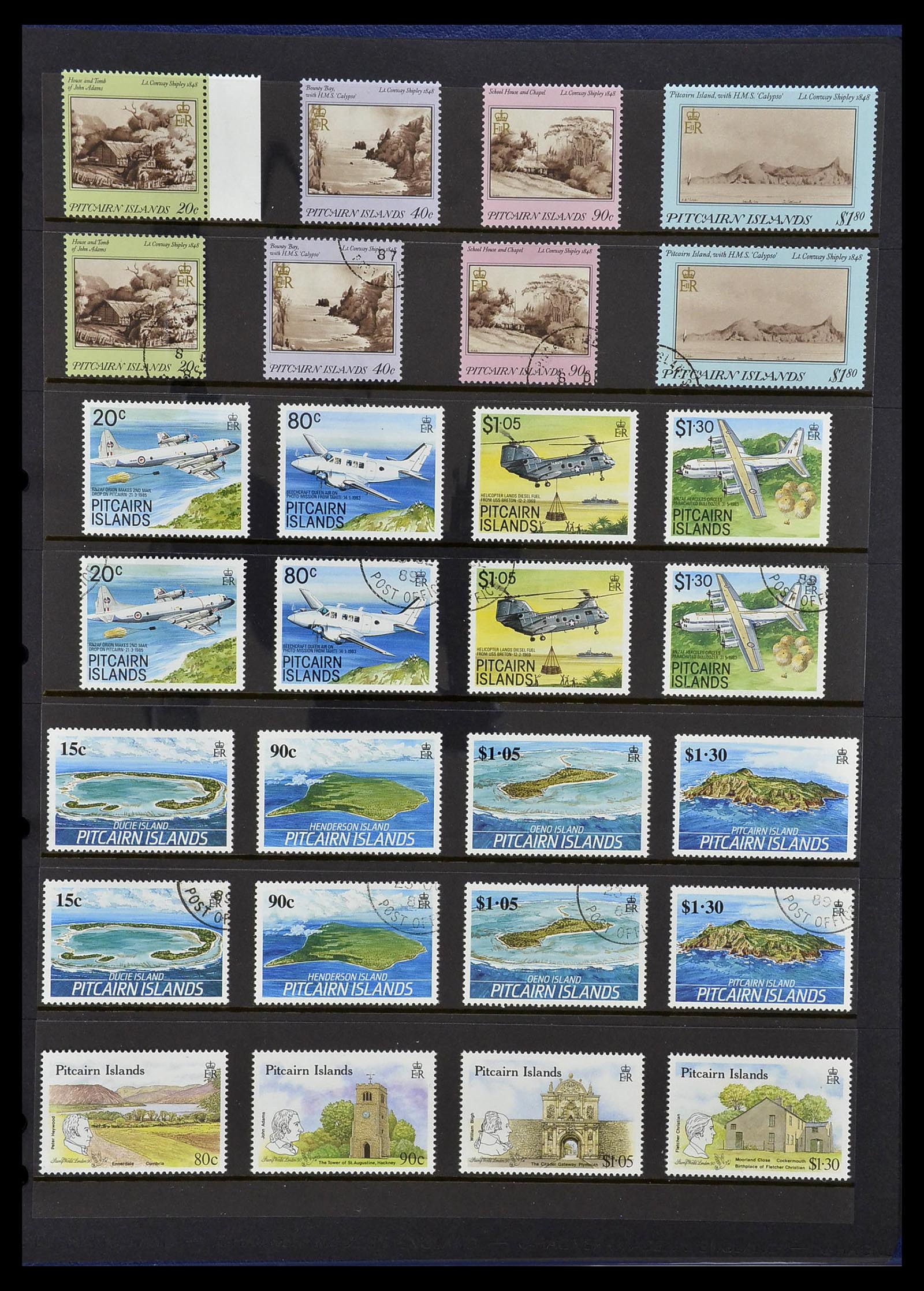 34355 062 - Postzegelverzameling 34355 Pitcairn 1940-1998.