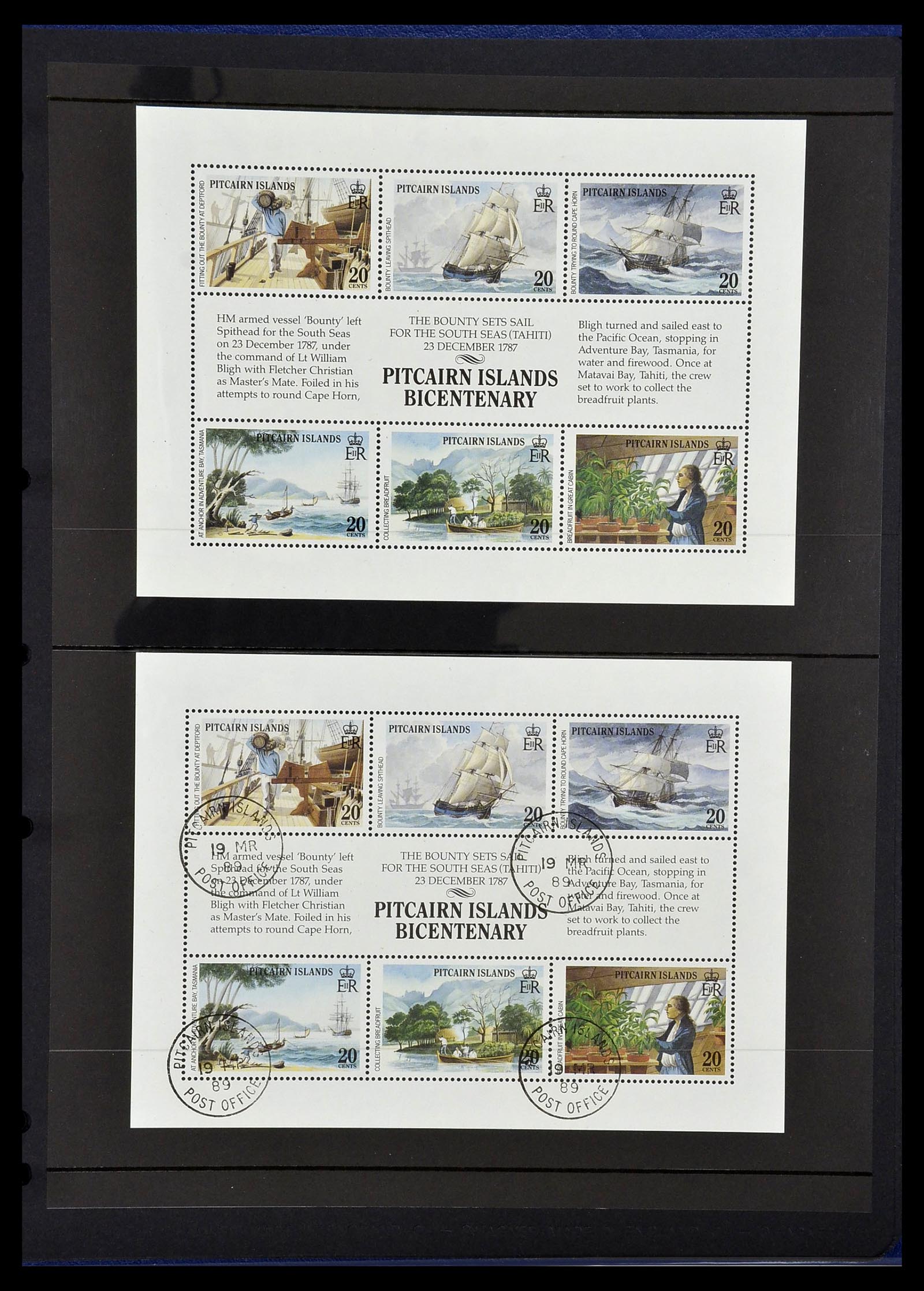 34355 063 - Postzegelverzameling 34355 Pitcairn 1940-1998.