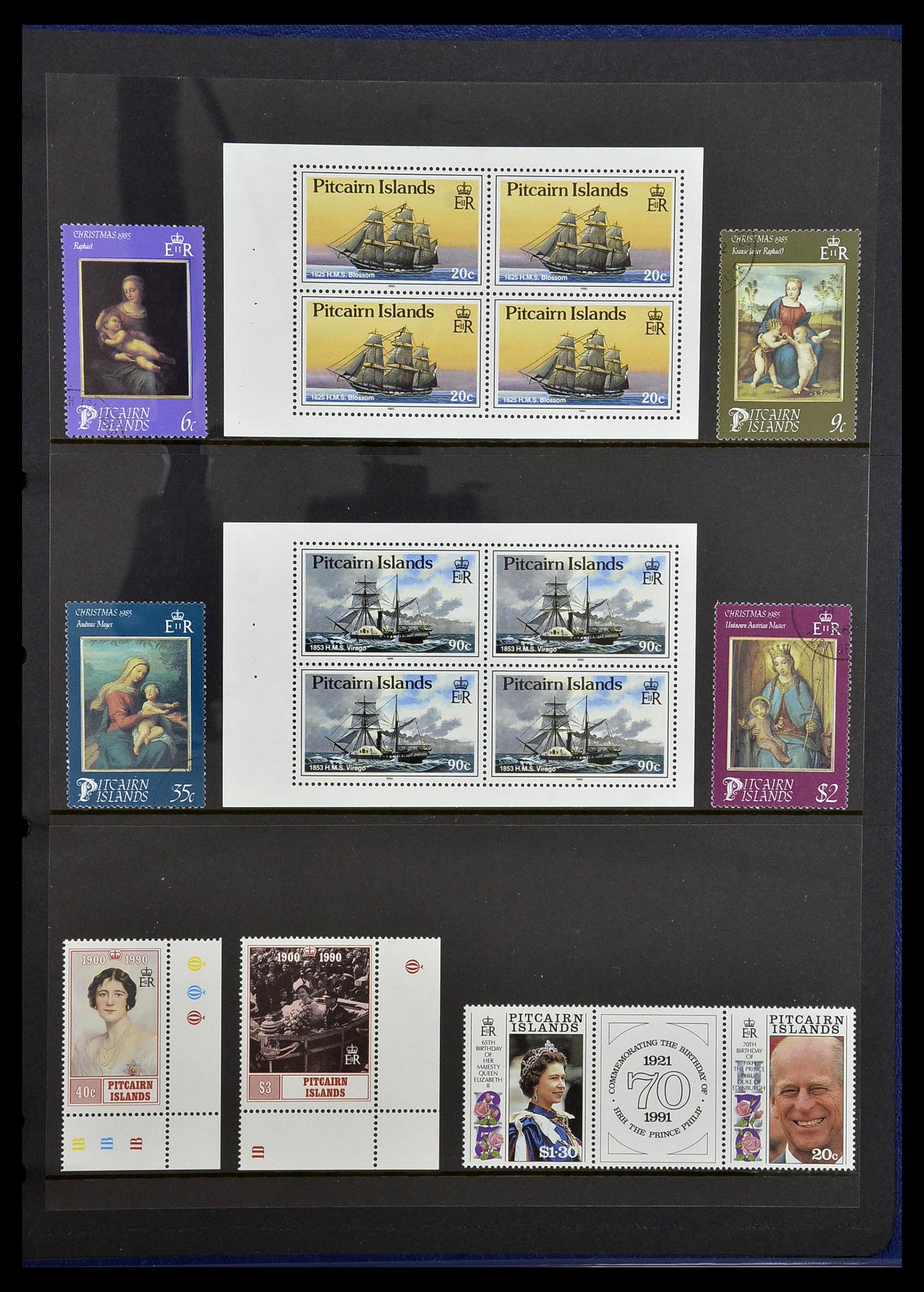 34355 067 - Postzegelverzameling 34355 Pitcairn 1940-1998.