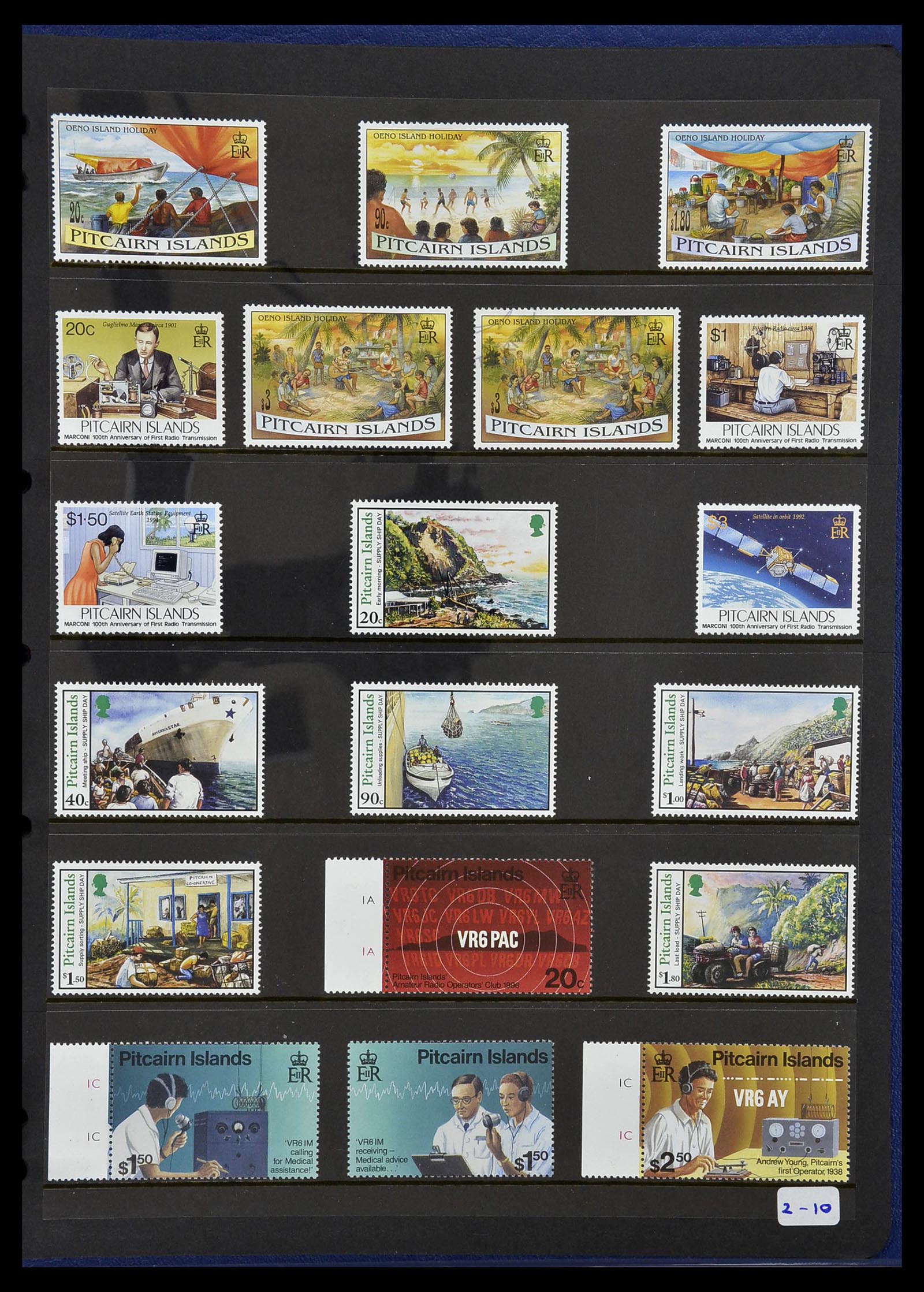 34355 073 - Postzegelverzameling 34355 Pitcairn 1940-1998.