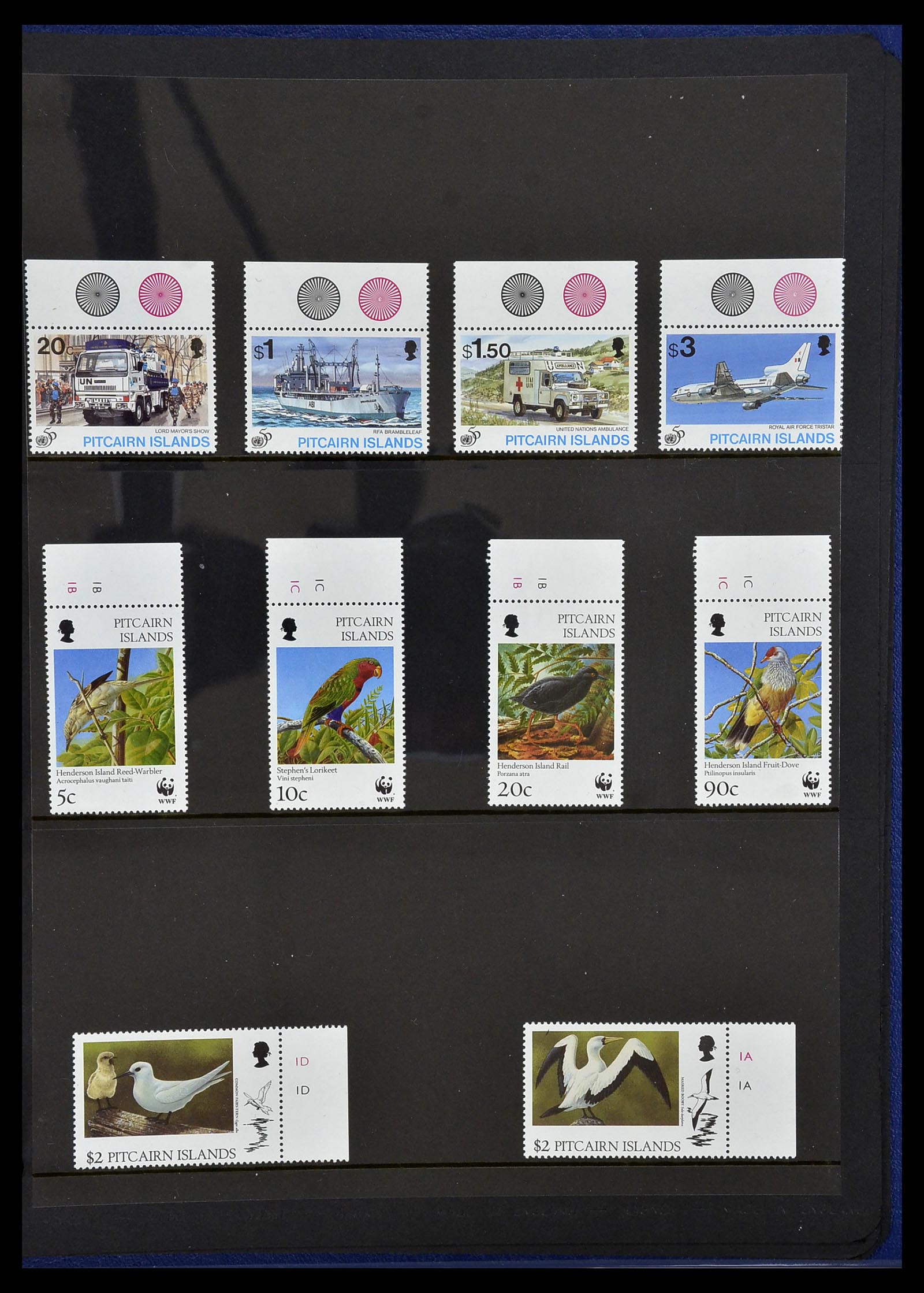 34355 075 - Postzegelverzameling 34355 Pitcairn 1940-1998.