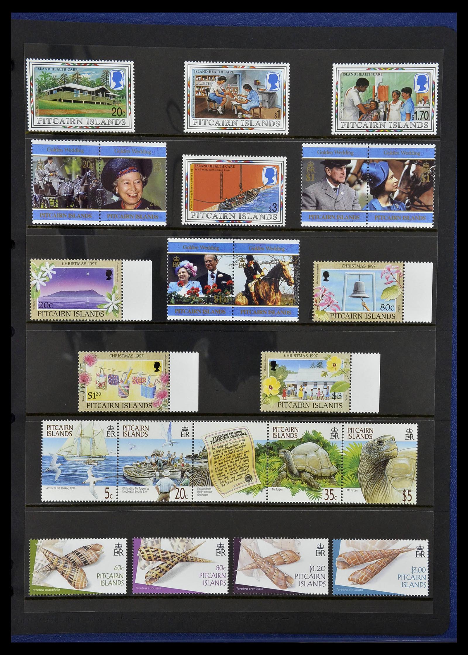 34355 078 - Postzegelverzameling 34355 Pitcairn 1940-1998.