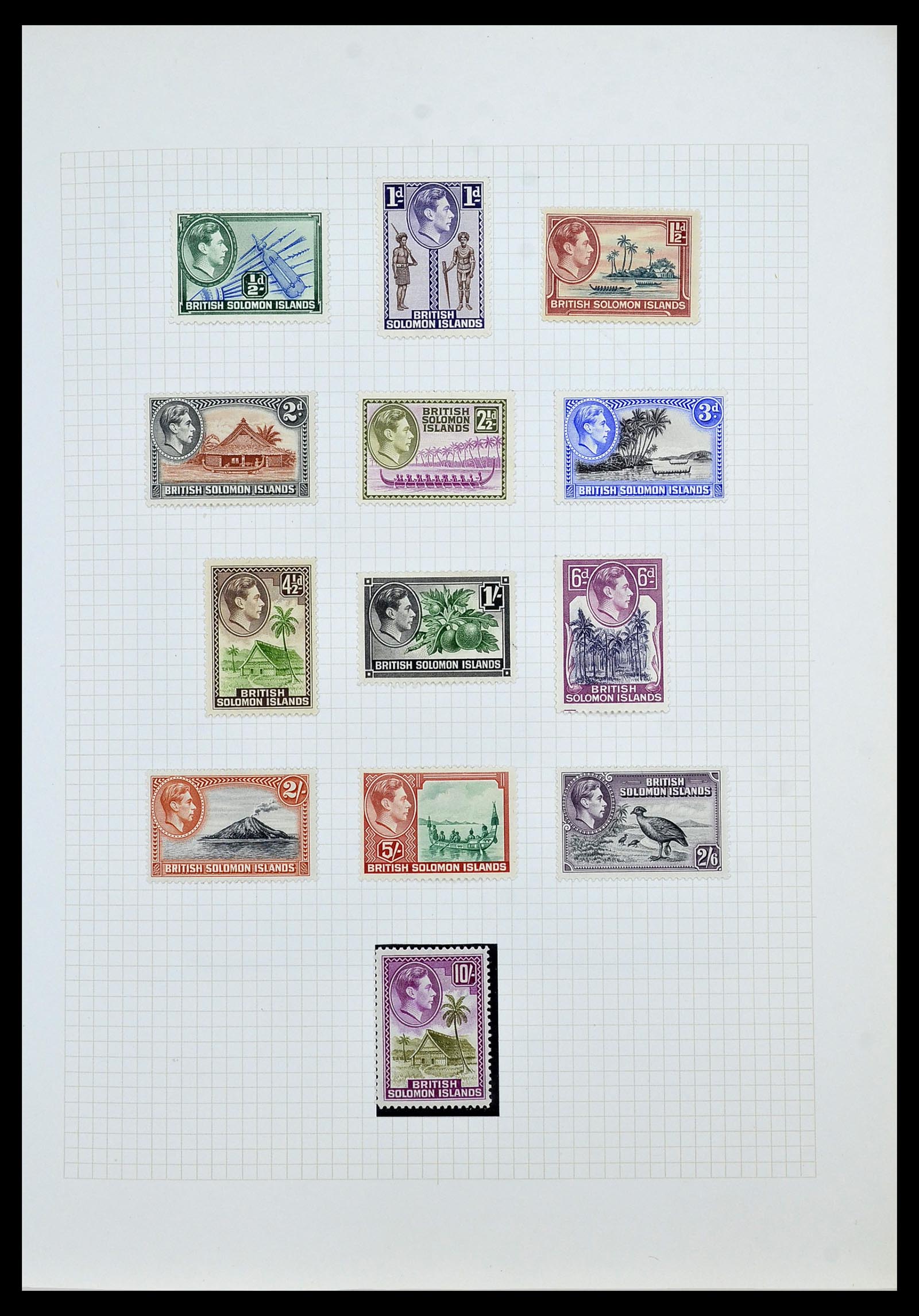 34358 002 - Postzegelverzameling 34358 Engelse koloniën in de stille Zuidzee 1908