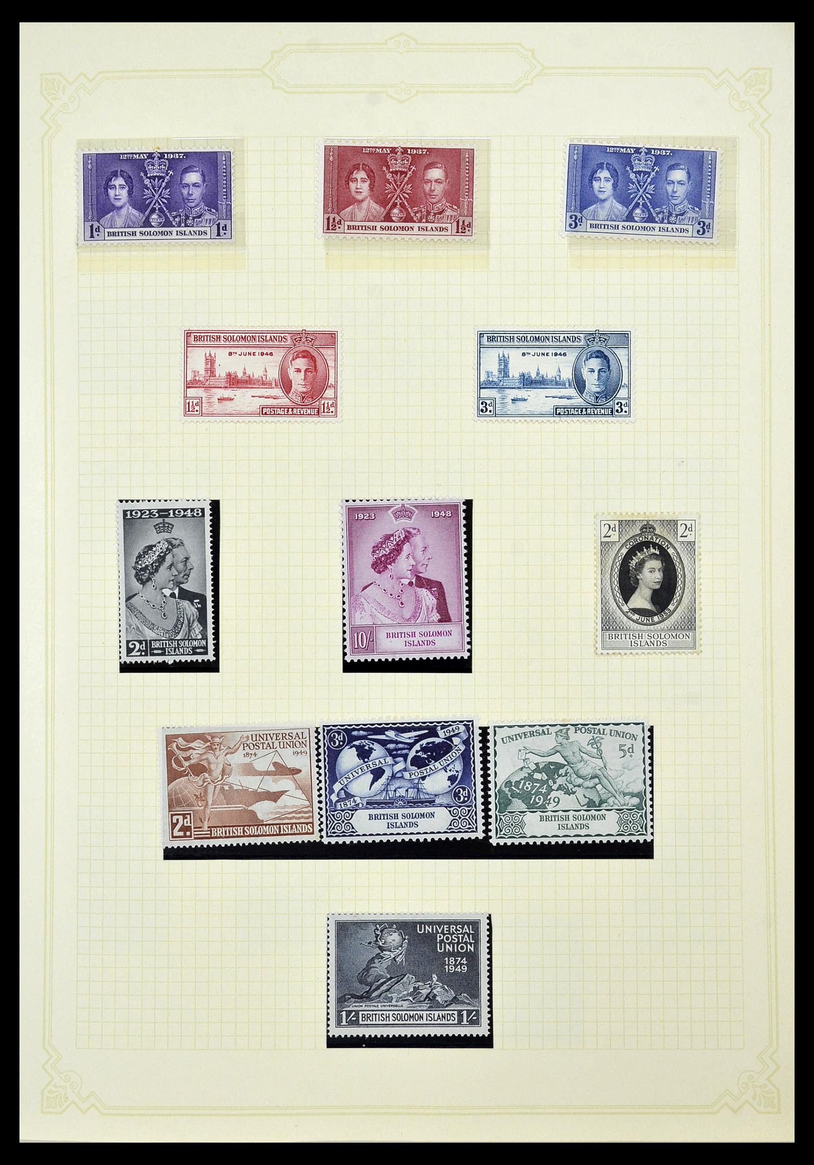 34358 003 - Postzegelverzameling 34358 Engelse koloniën in de stille Zuidzee 1908