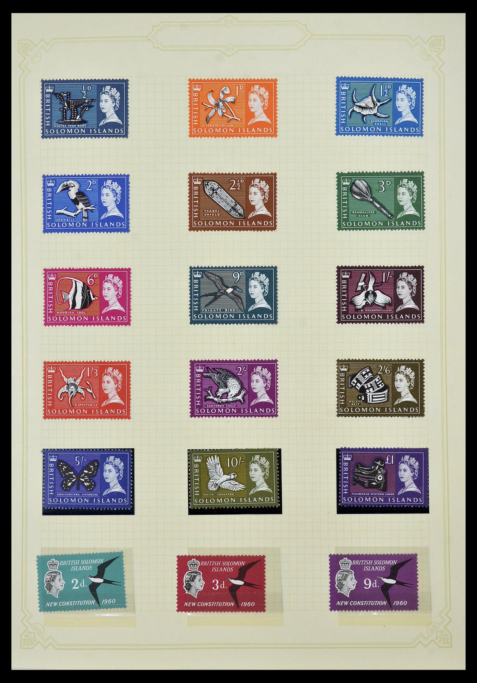 34358 005 - Postzegelverzameling 34358 Engelse koloniën in de stille Zuidzee 1908