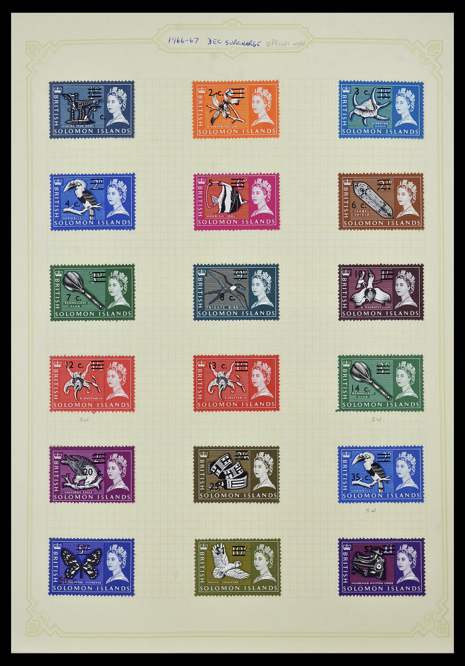 34358 006 - Postzegelverzameling 34358 Engelse koloniën in de stille Zuidzee 1908