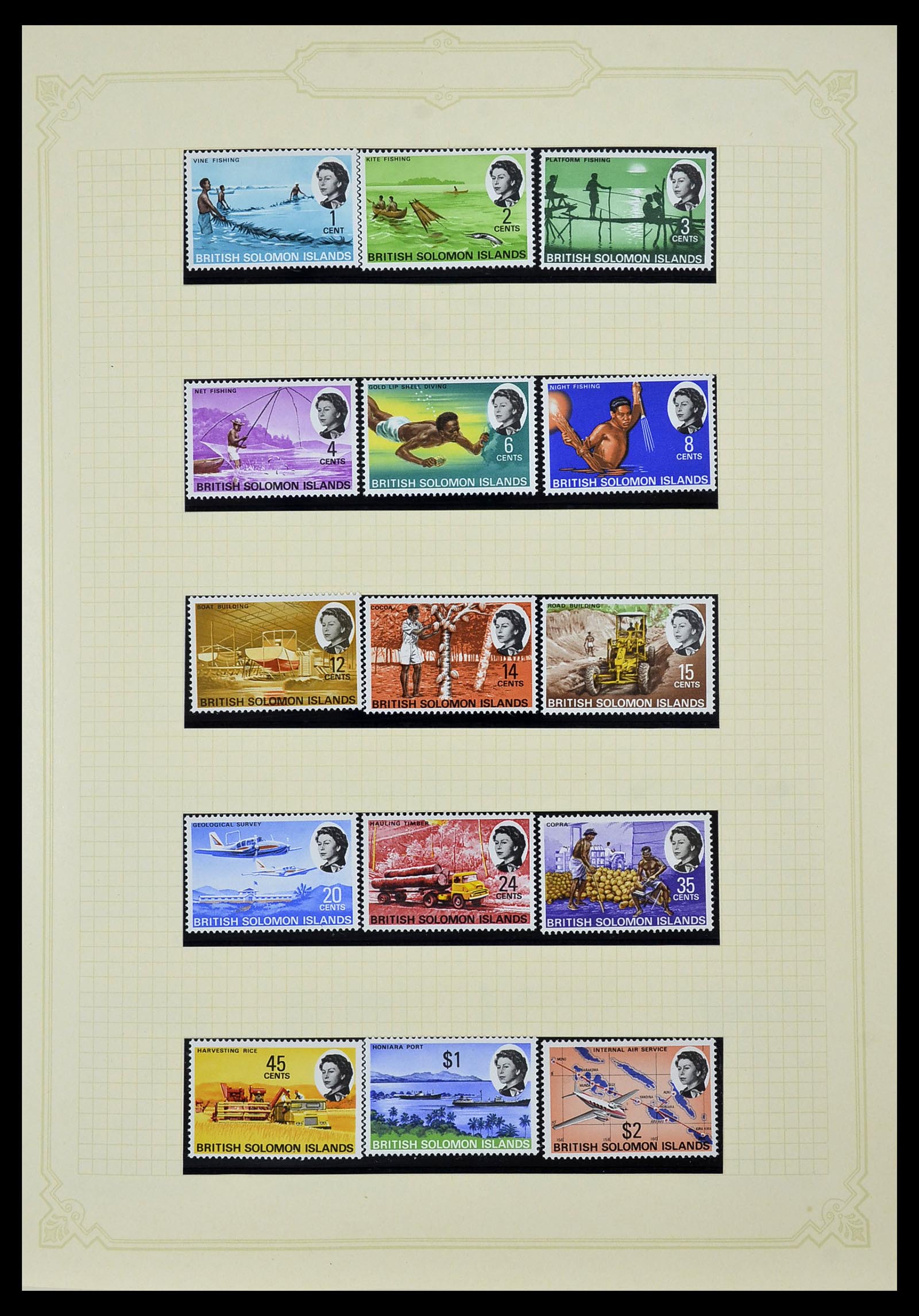34358 008 - Postzegelverzameling 34358 Engelse koloniën in de stille Zuidzee 1908