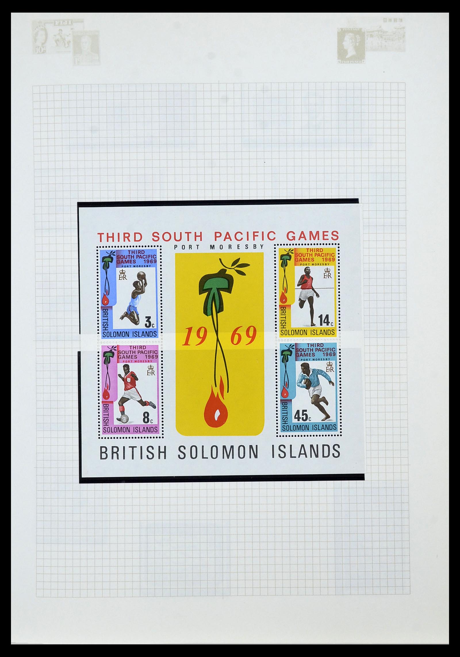 34358 010 - Postzegelverzameling 34358 Engelse koloniën in de stille Zuidzee 1908
