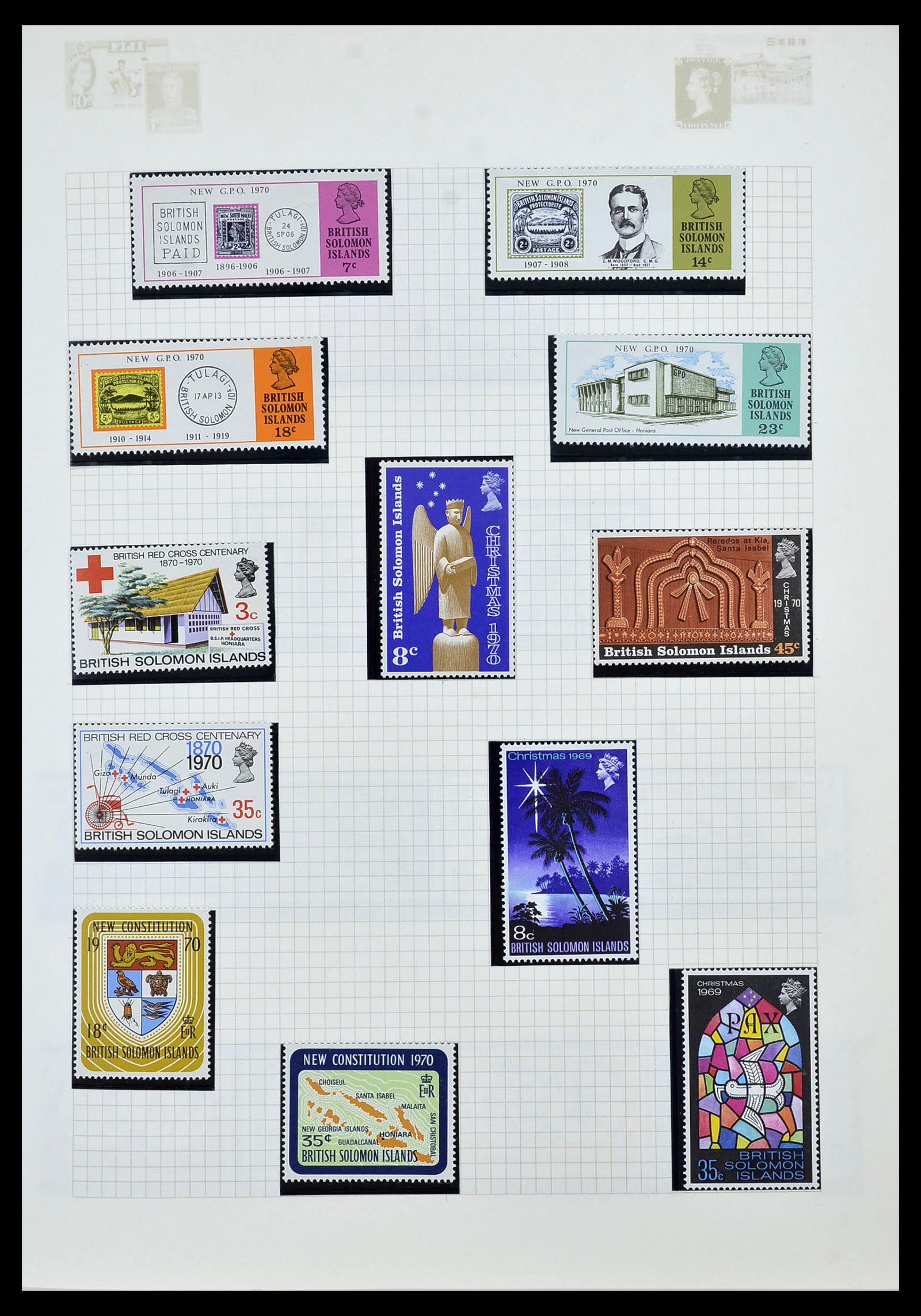 34358 011 - Postzegelverzameling 34358 Engelse koloniën in de stille Zuidzee 1908
