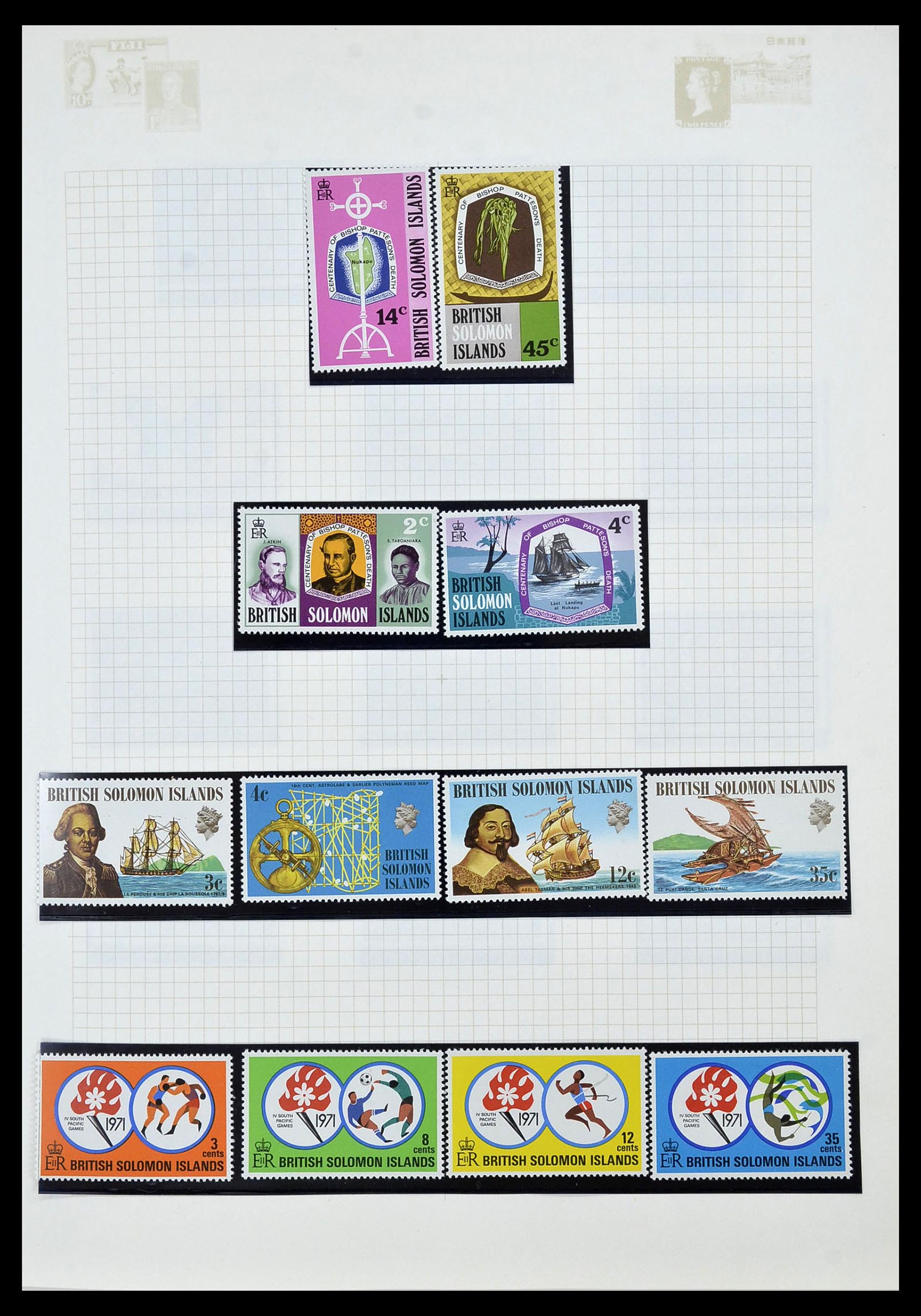 34358 012 - Postzegelverzameling 34358 Engelse koloniën in de stille Zuidzee 1908