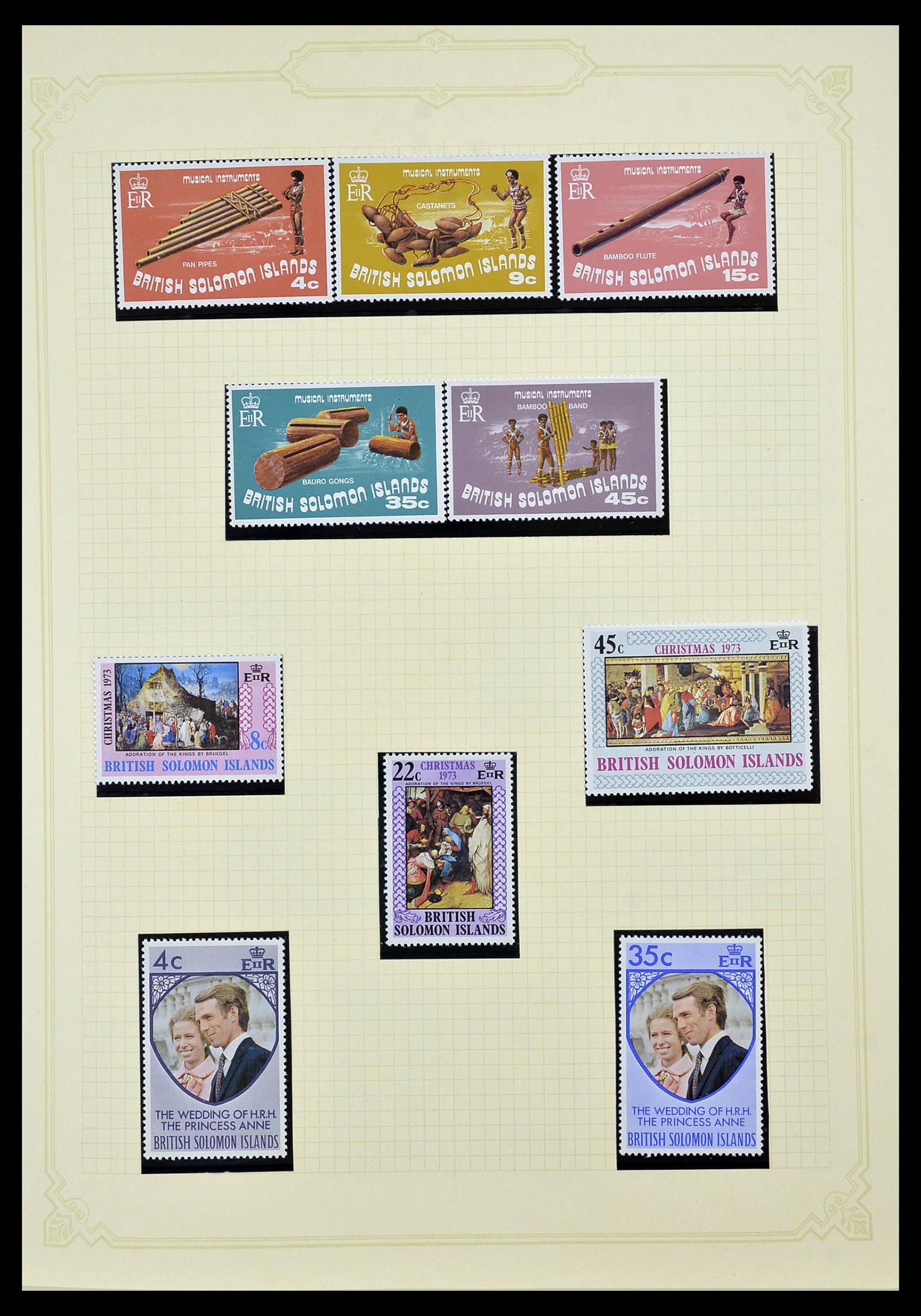 34358 015 - Postzegelverzameling 34358 Engelse koloniën in de stille Zuidzee 1908