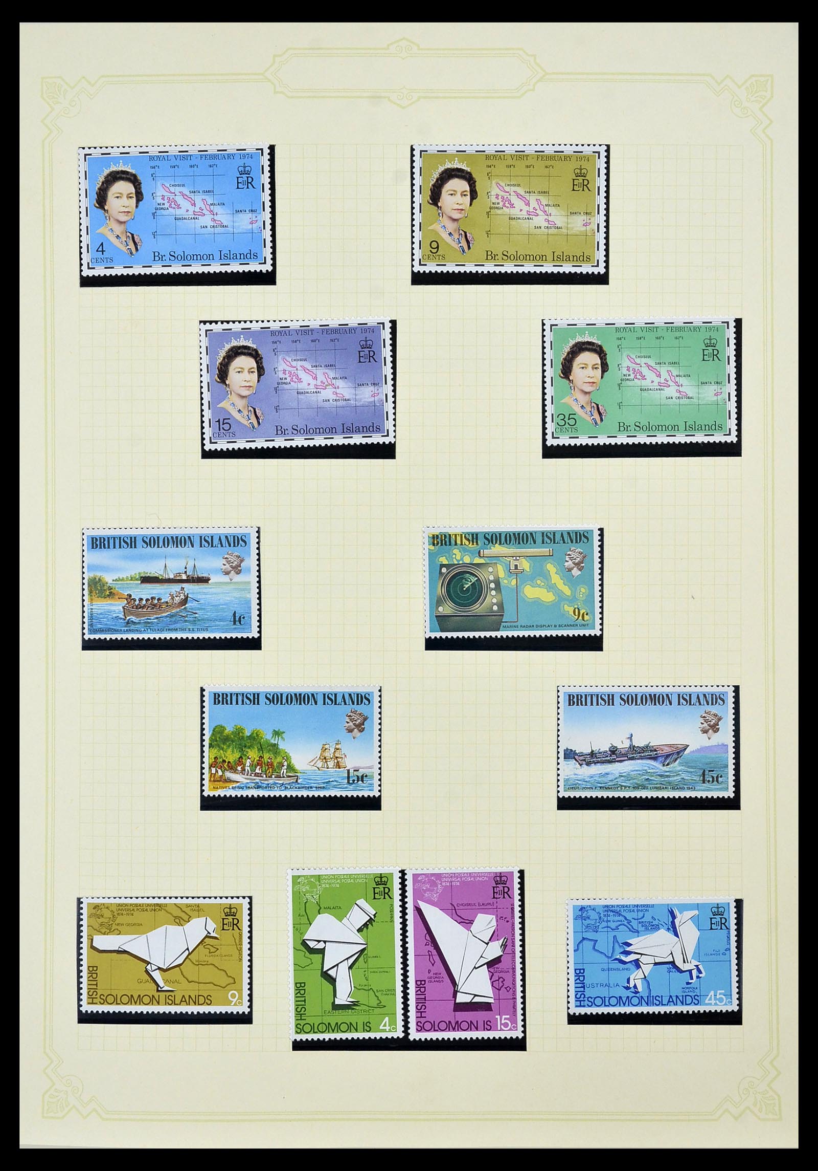 34358 016 - Postzegelverzameling 34358 Engelse koloniën in de stille Zuidzee 1908