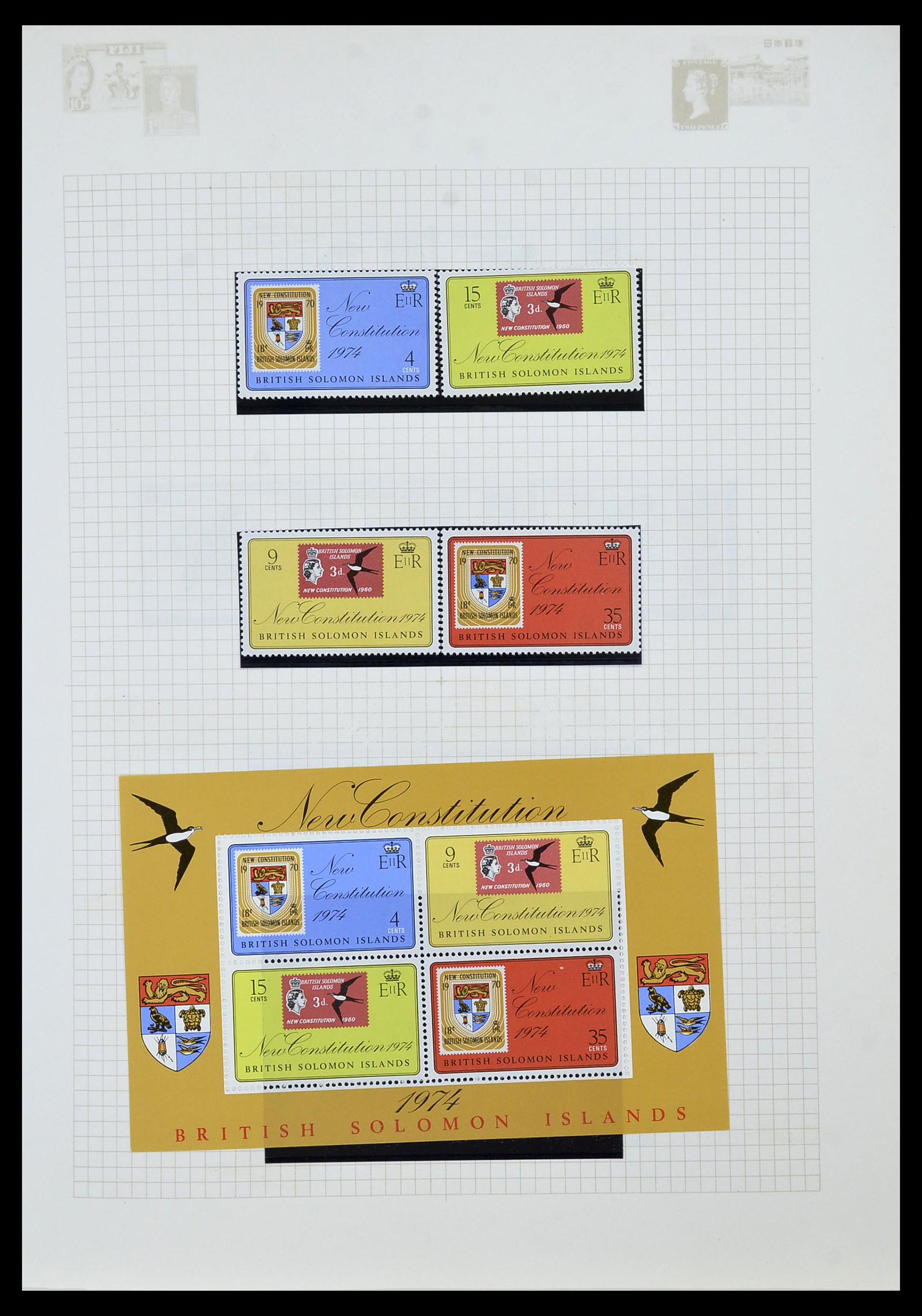 34358 017 - Postzegelverzameling 34358 Engelse koloniën in de stille Zuidzee 1908