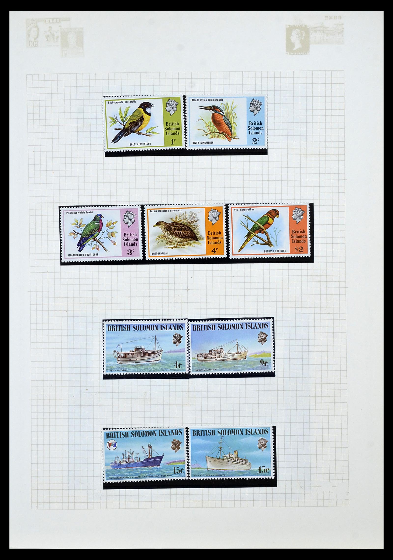 34358 018 - Postzegelverzameling 34358 Engelse koloniën in de stille Zuidzee 1908