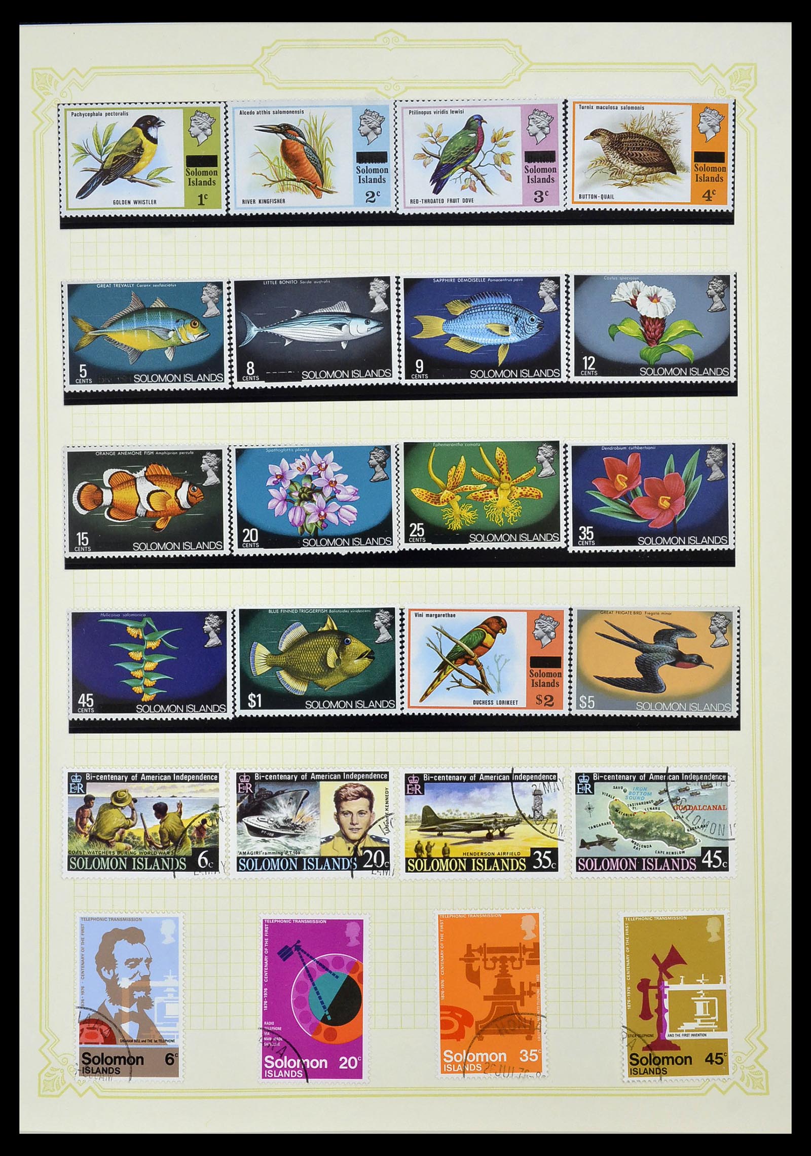 34358 021 - Postzegelverzameling 34358 Engelse koloniën in de stille Zuidzee 1908