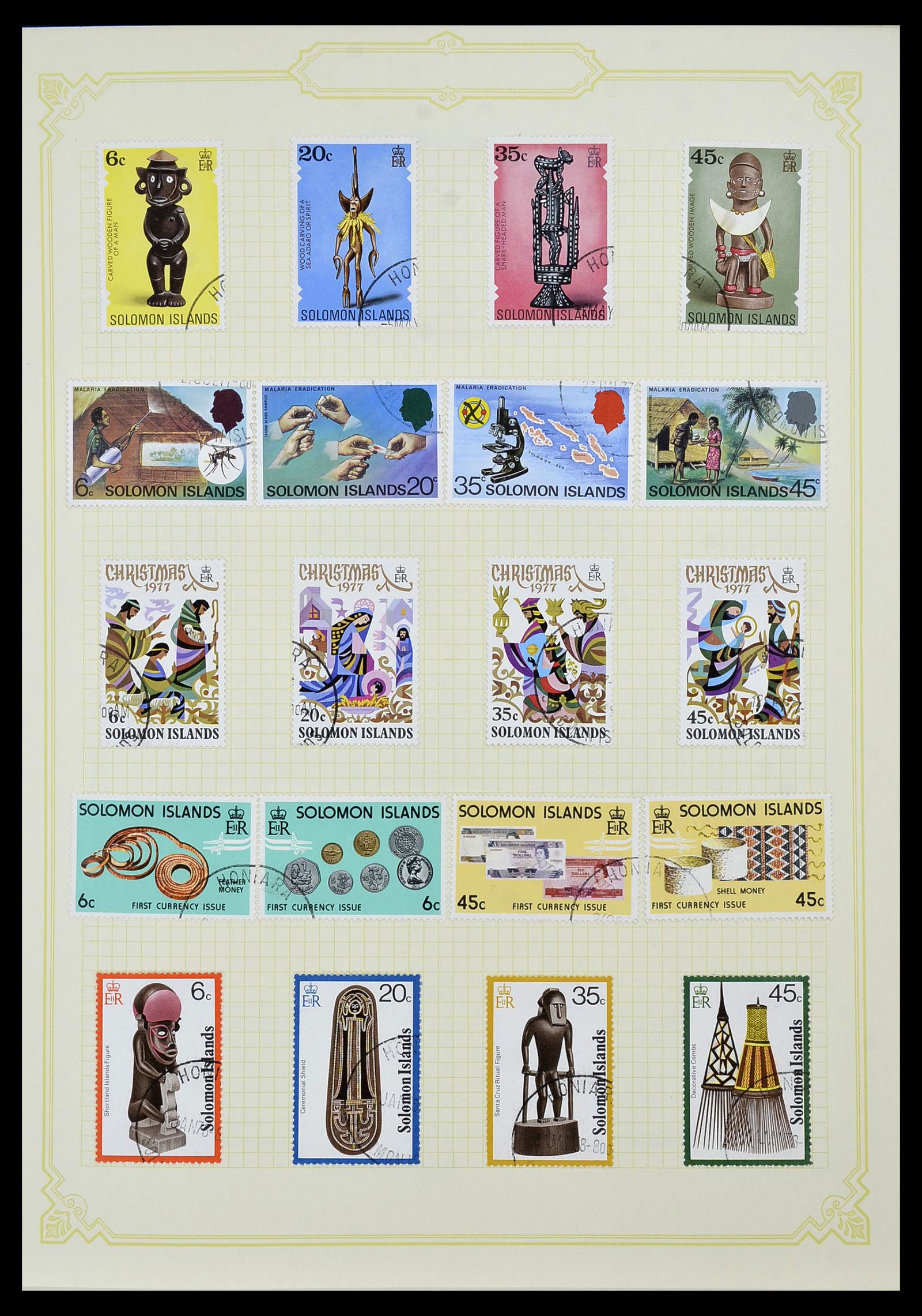 34358 023 - Postzegelverzameling 34358 Engelse koloniën in de stille Zuidzee 1908