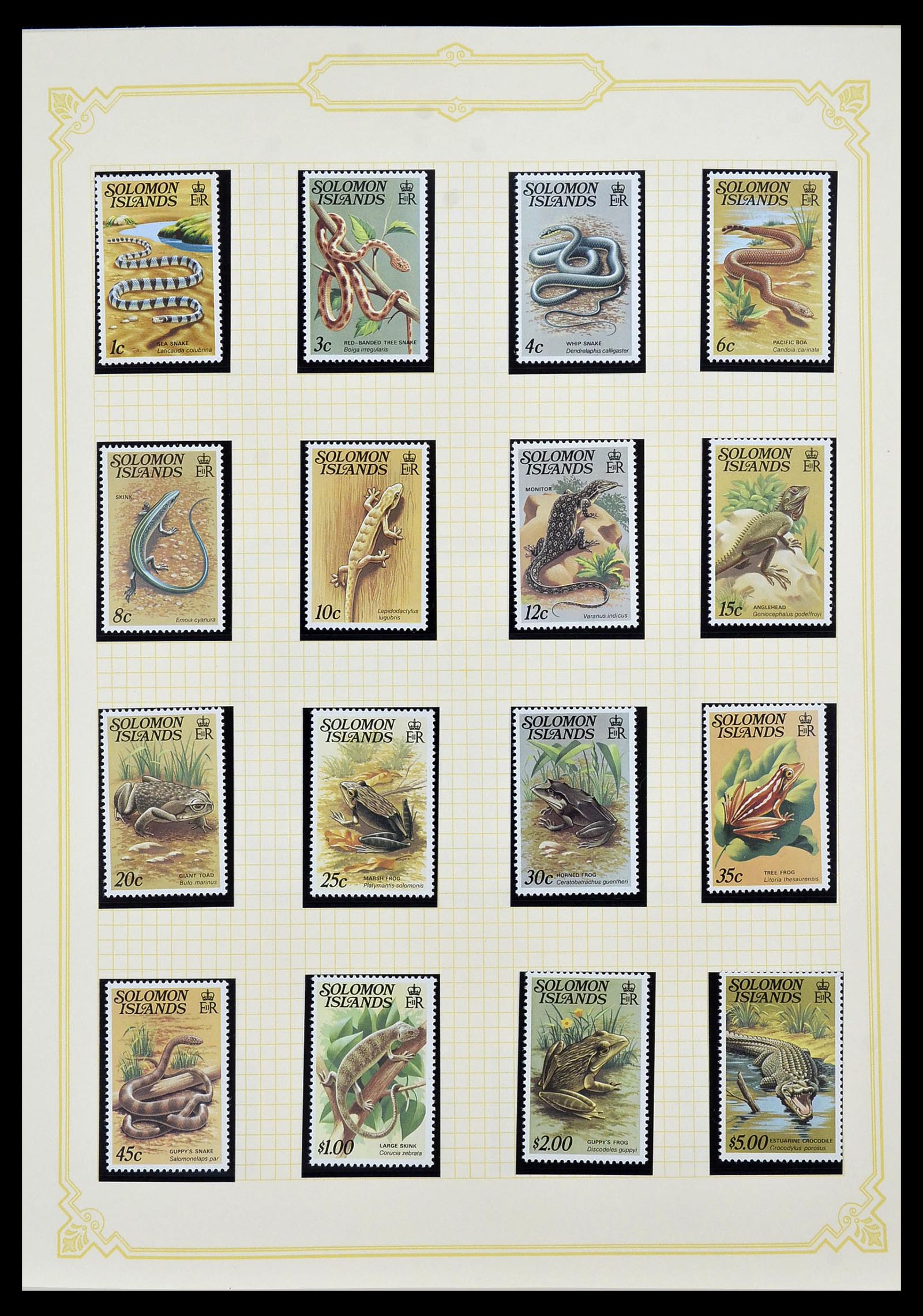 34358 024 - Postzegelverzameling 34358 Engelse koloniën in de stille Zuidzee 1908