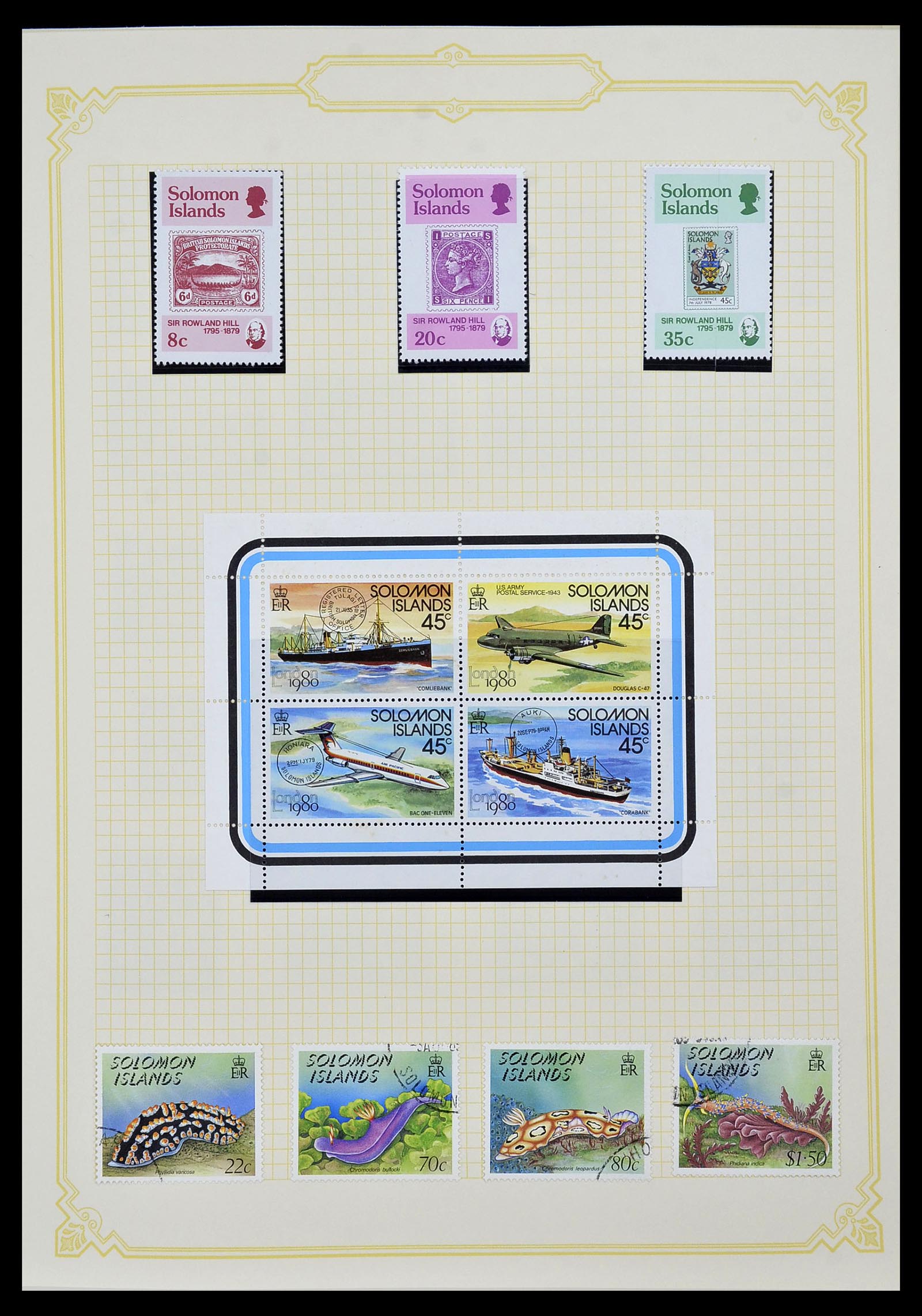34358 025 - Postzegelverzameling 34358 Engelse koloniën in de stille Zuidzee 1908