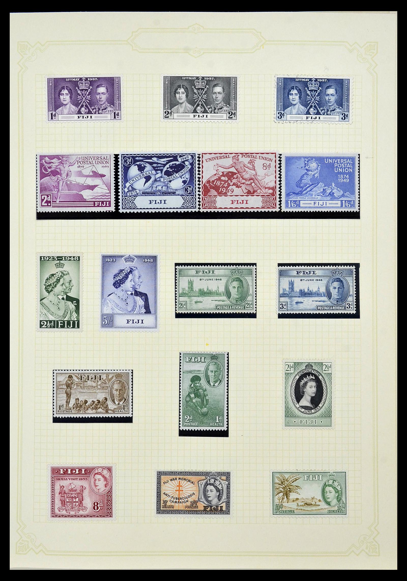34358 027 - Postzegelverzameling 34358 Engelse koloniën in de stille Zuidzee 1908