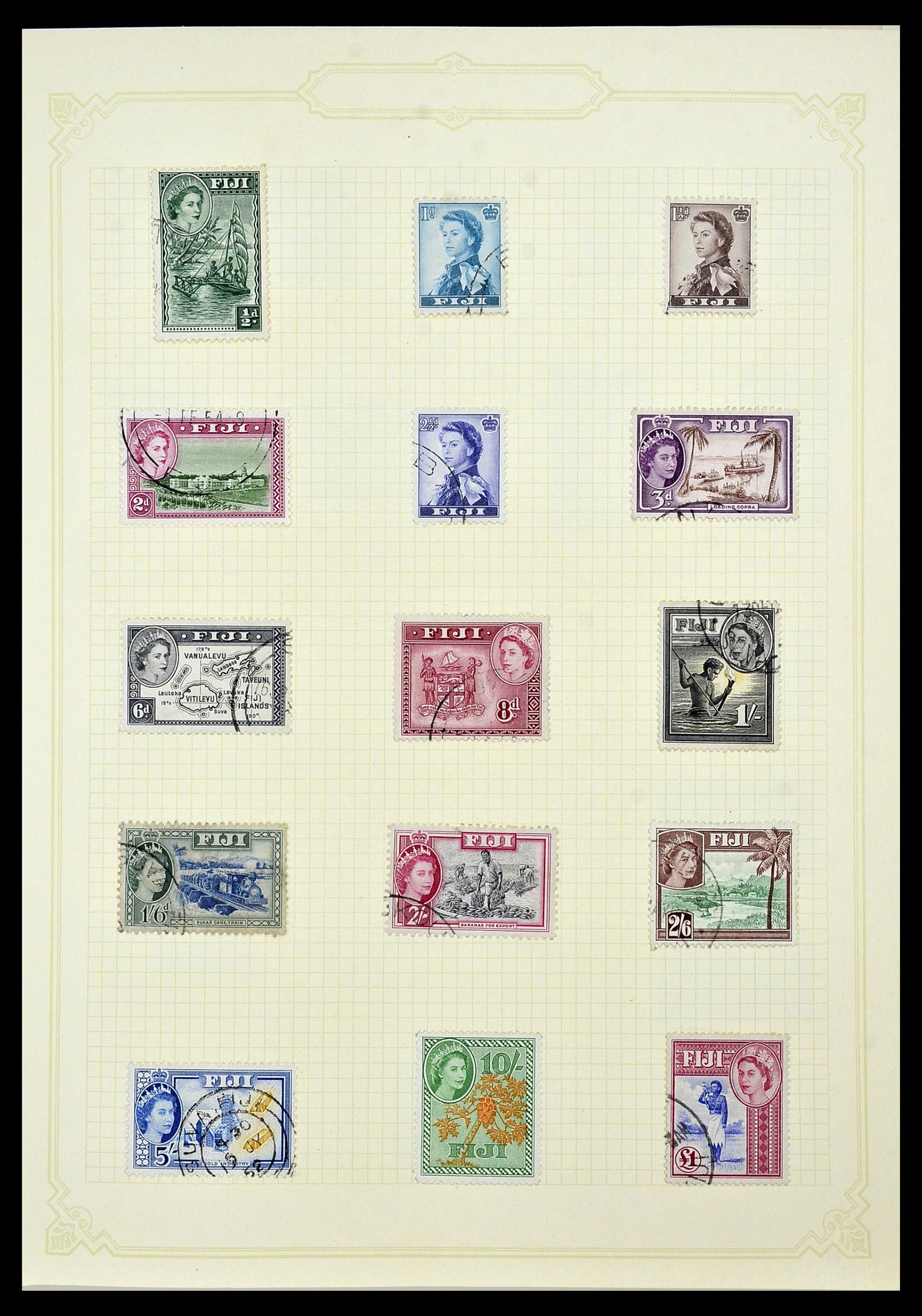 34358 028 - Postzegelverzameling 34358 Engelse koloniën in de stille Zuidzee 1908