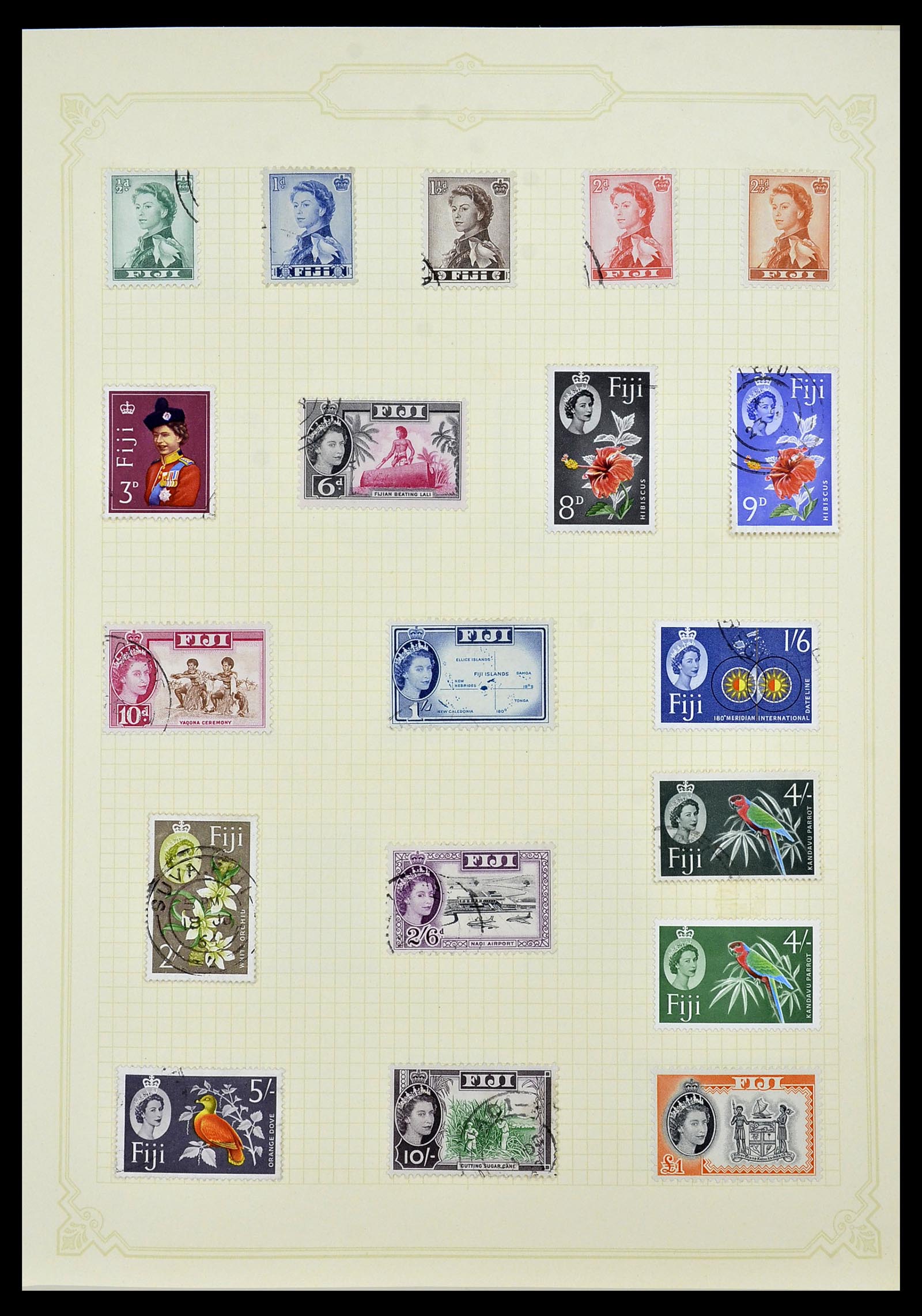 34358 029 - Postzegelverzameling 34358 Engelse koloniën in de stille Zuidzee 1908