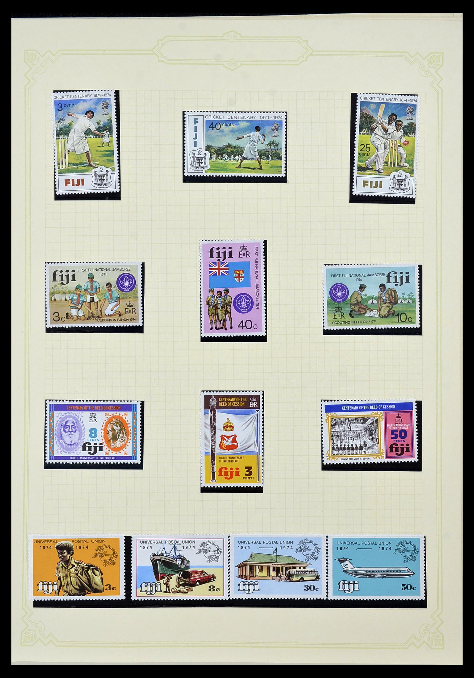 34358 040 - Postzegelverzameling 34358 Engelse koloniën in de stille Zuidzee 1908