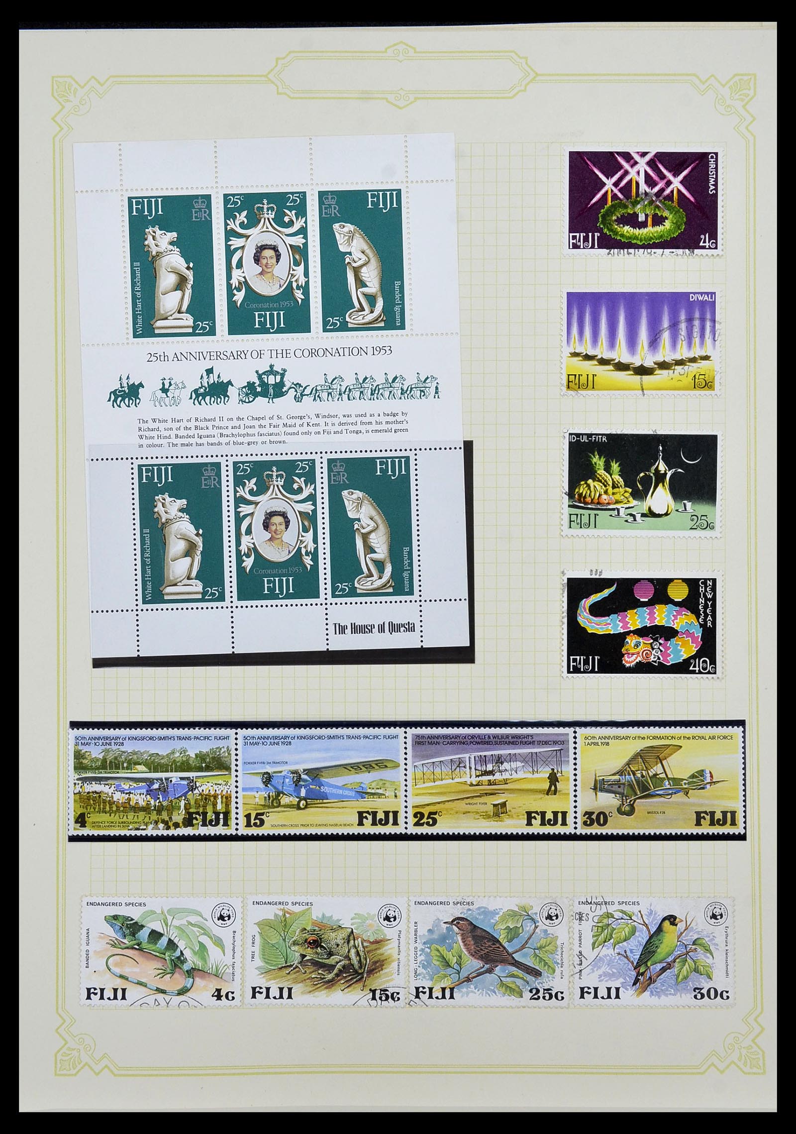 34358 044 - Postzegelverzameling 34358 Engelse koloniën in de stille Zuidzee 1908