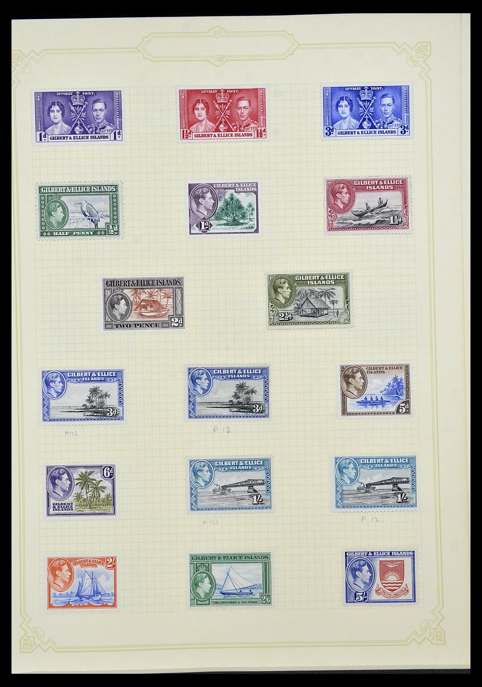 34358 047 - Postzegelverzameling 34358 Engelse koloniën in de stille Zuidzee 1908