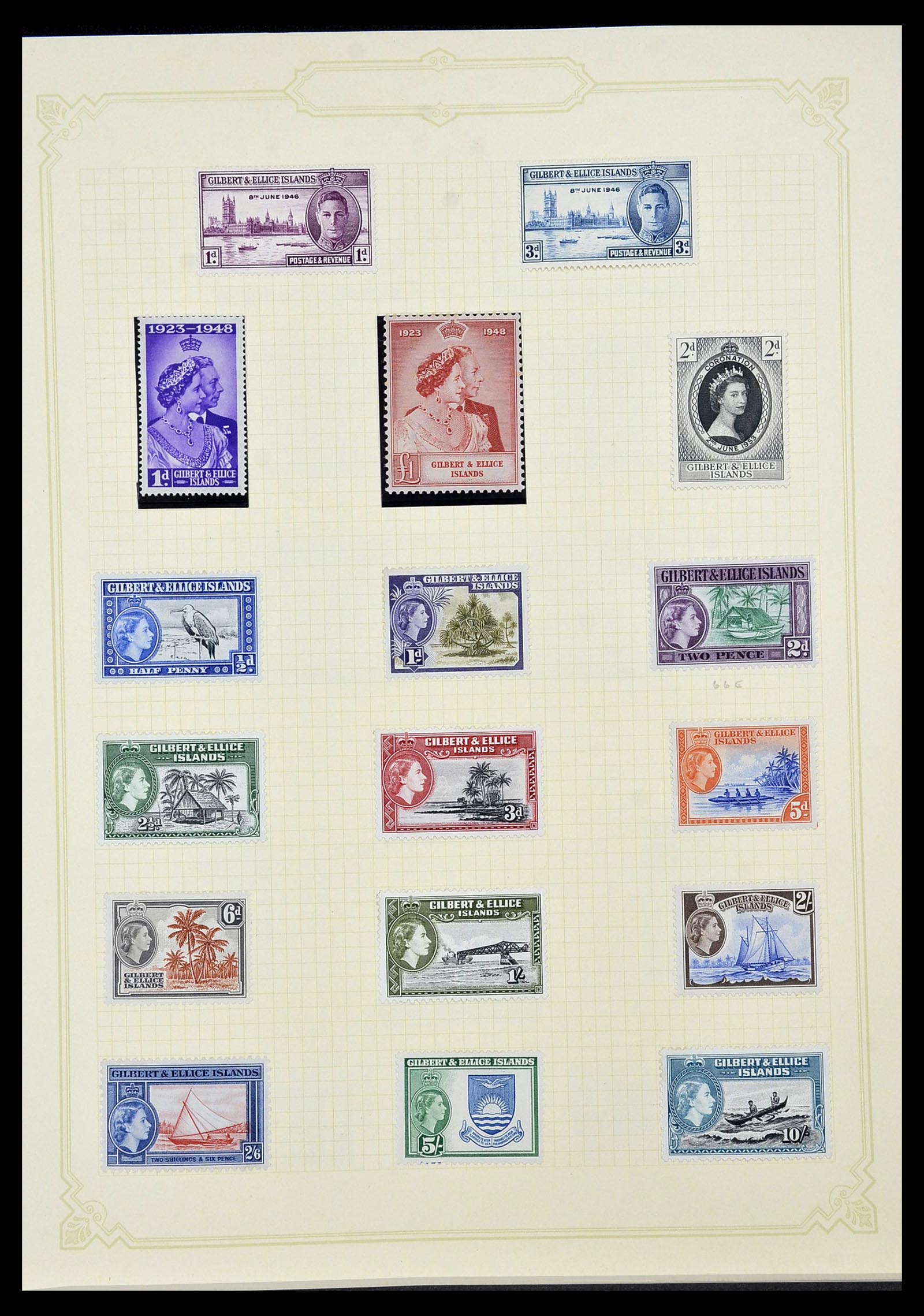 34358 048 - Postzegelverzameling 34358 Engelse koloniën in de stille Zuidzee 1908