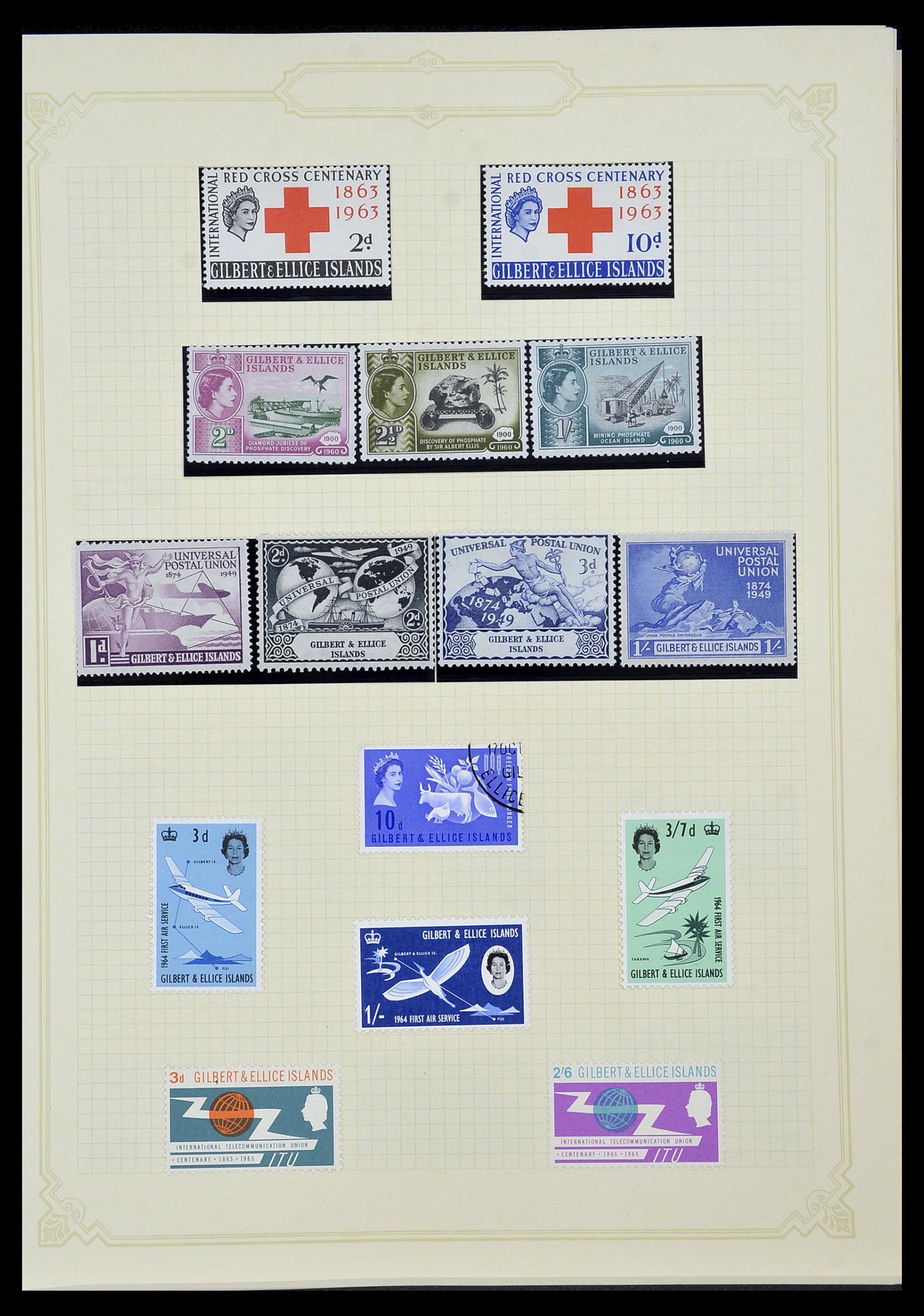 34358 049 - Postzegelverzameling 34358 Engelse koloniën in de stille Zuidzee 1908