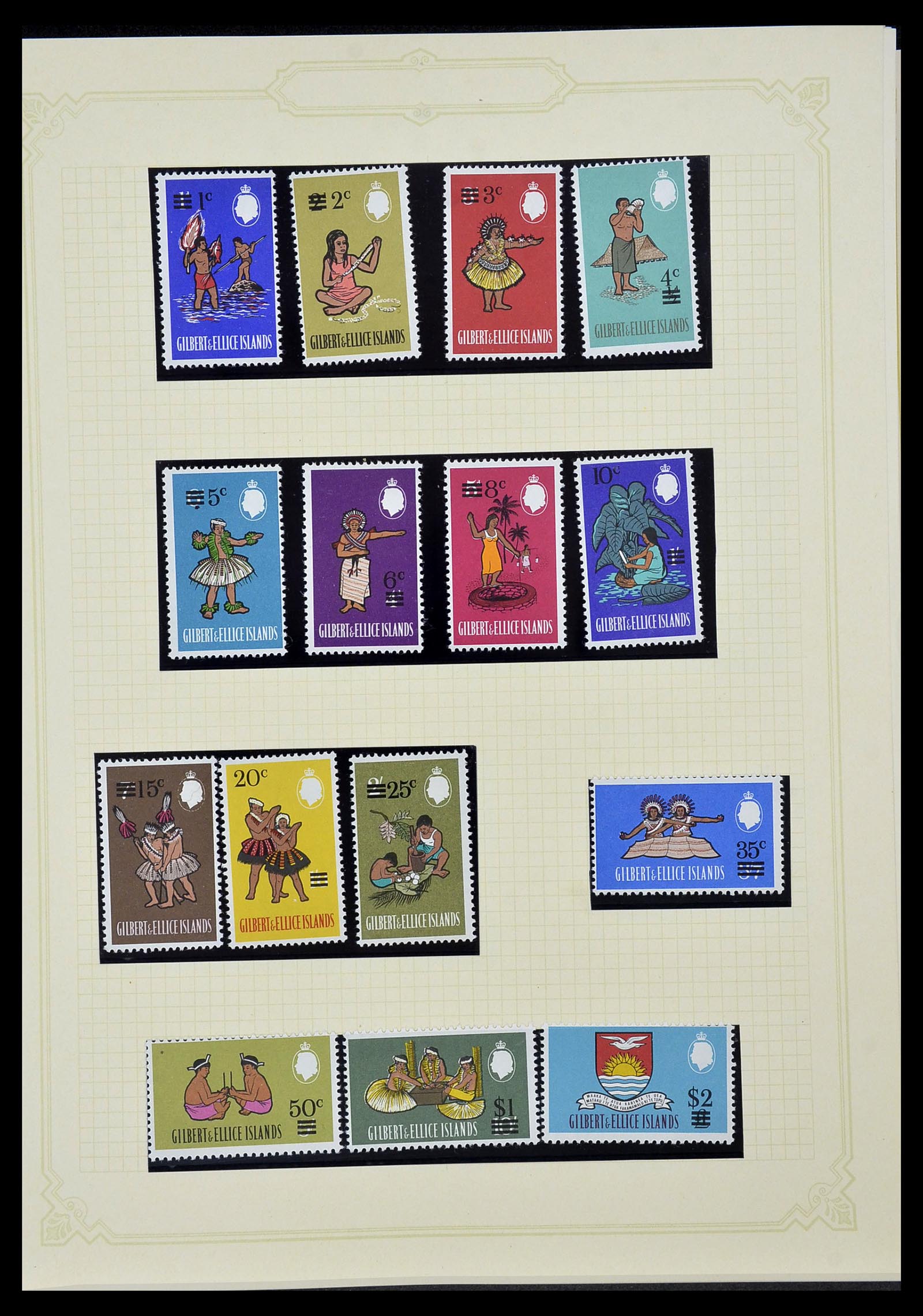 34358 051 - Postzegelverzameling 34358 Engelse koloniën in de stille Zuidzee 1908