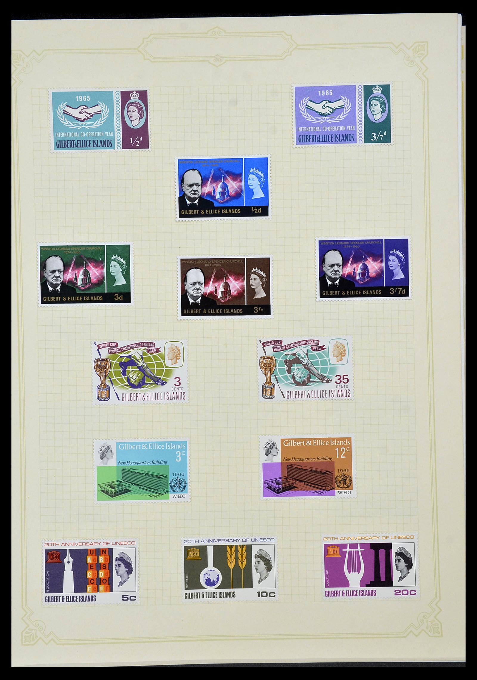 34358 053 - Postzegelverzameling 34358 Engelse koloniën in de stille Zuidzee 1908