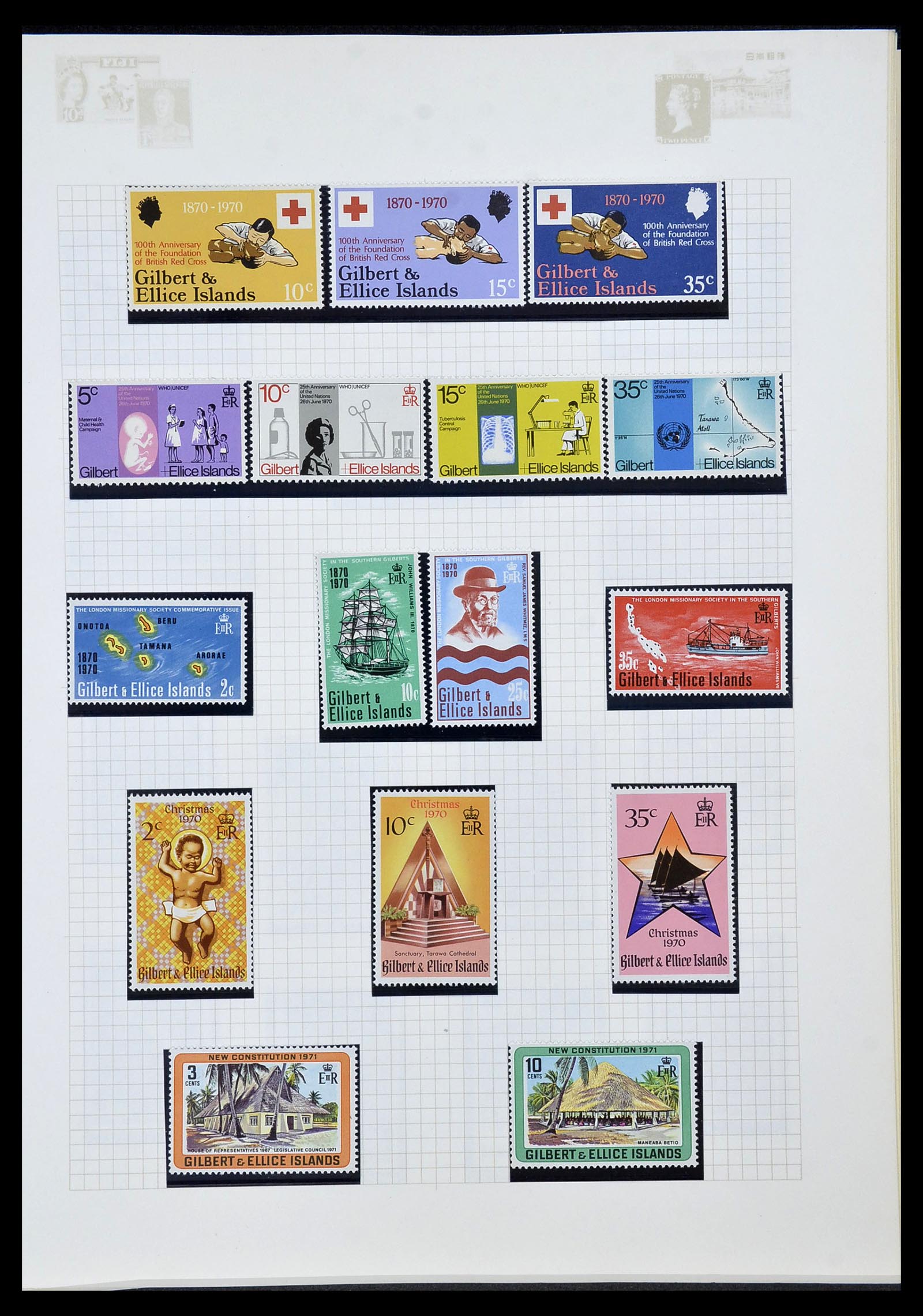 34358 055 - Postzegelverzameling 34358 Engelse koloniën in de stille Zuidzee 1908