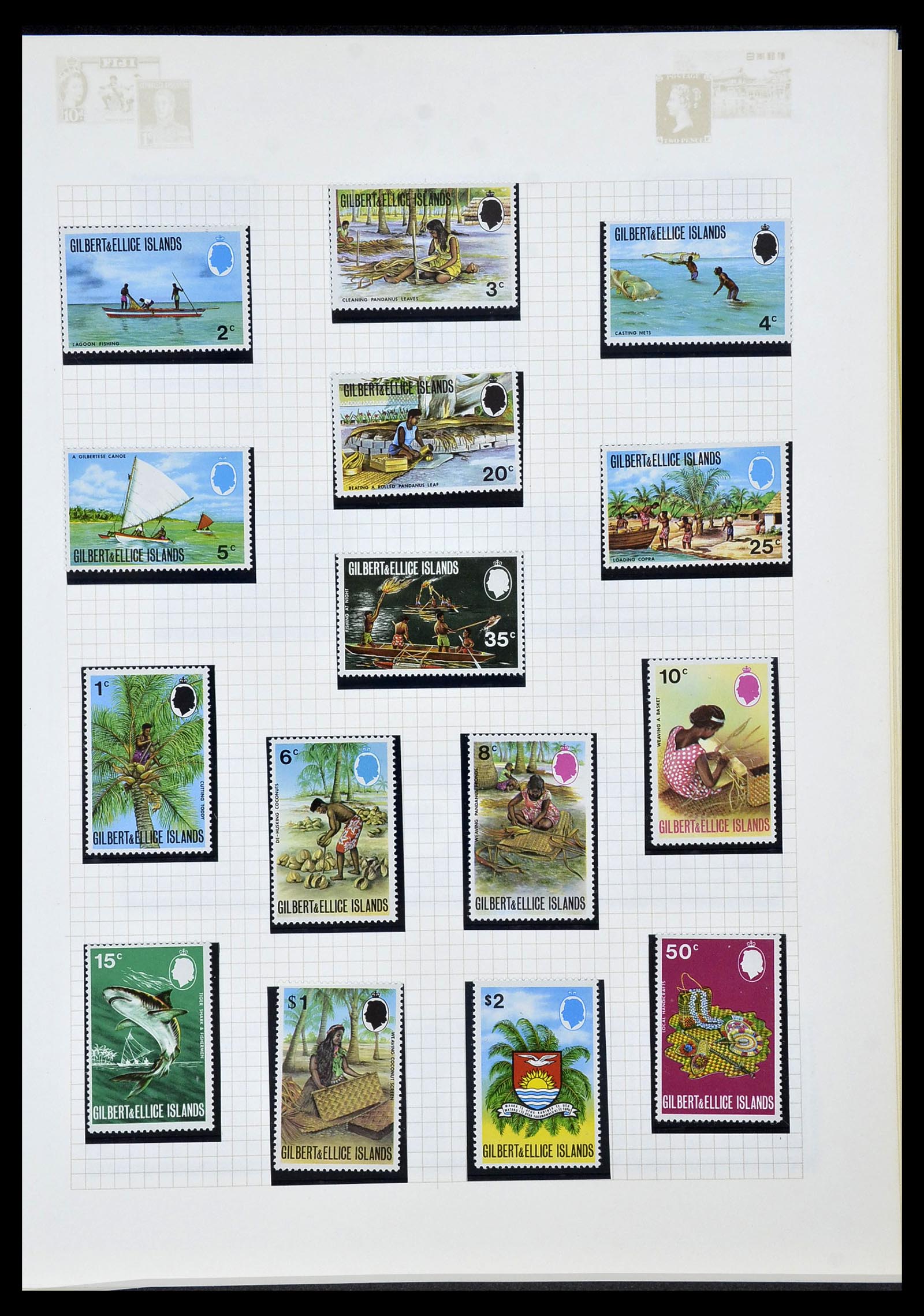 34358 056 - Postzegelverzameling 34358 Engelse koloniën in de stille Zuidzee 1908