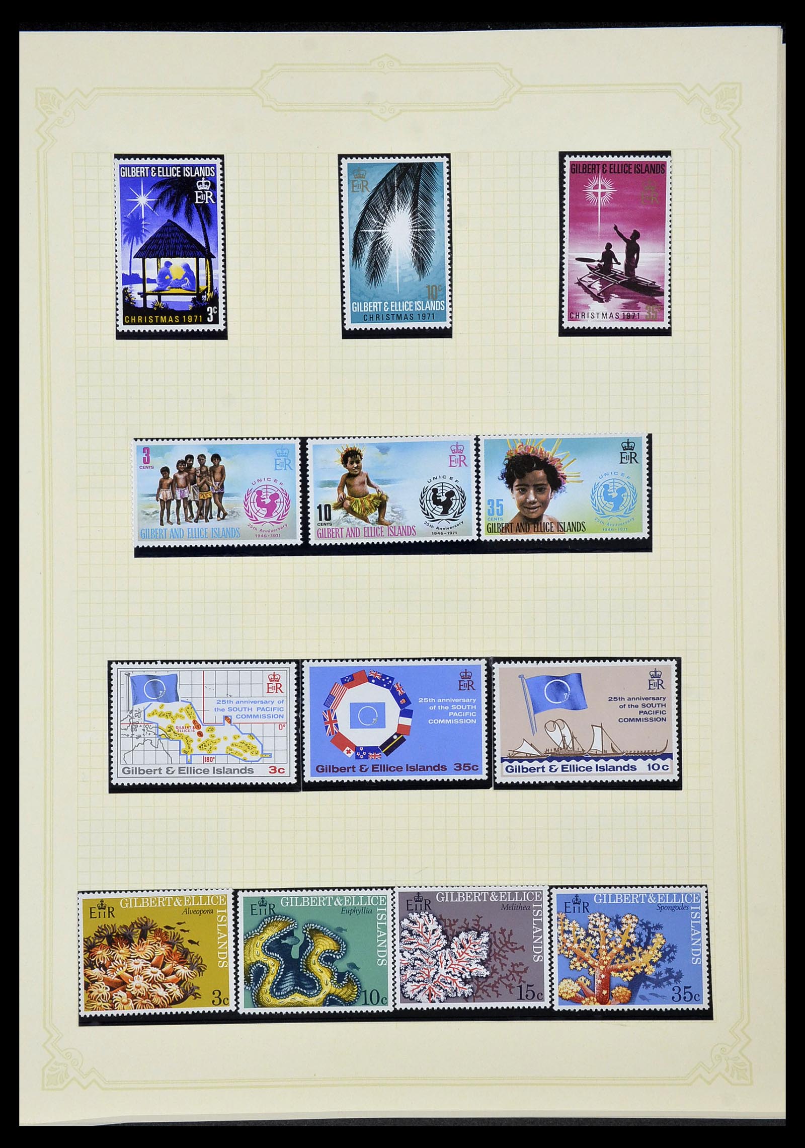 34358 057 - Postzegelverzameling 34358 Engelse koloniën in de stille Zuidzee 1908