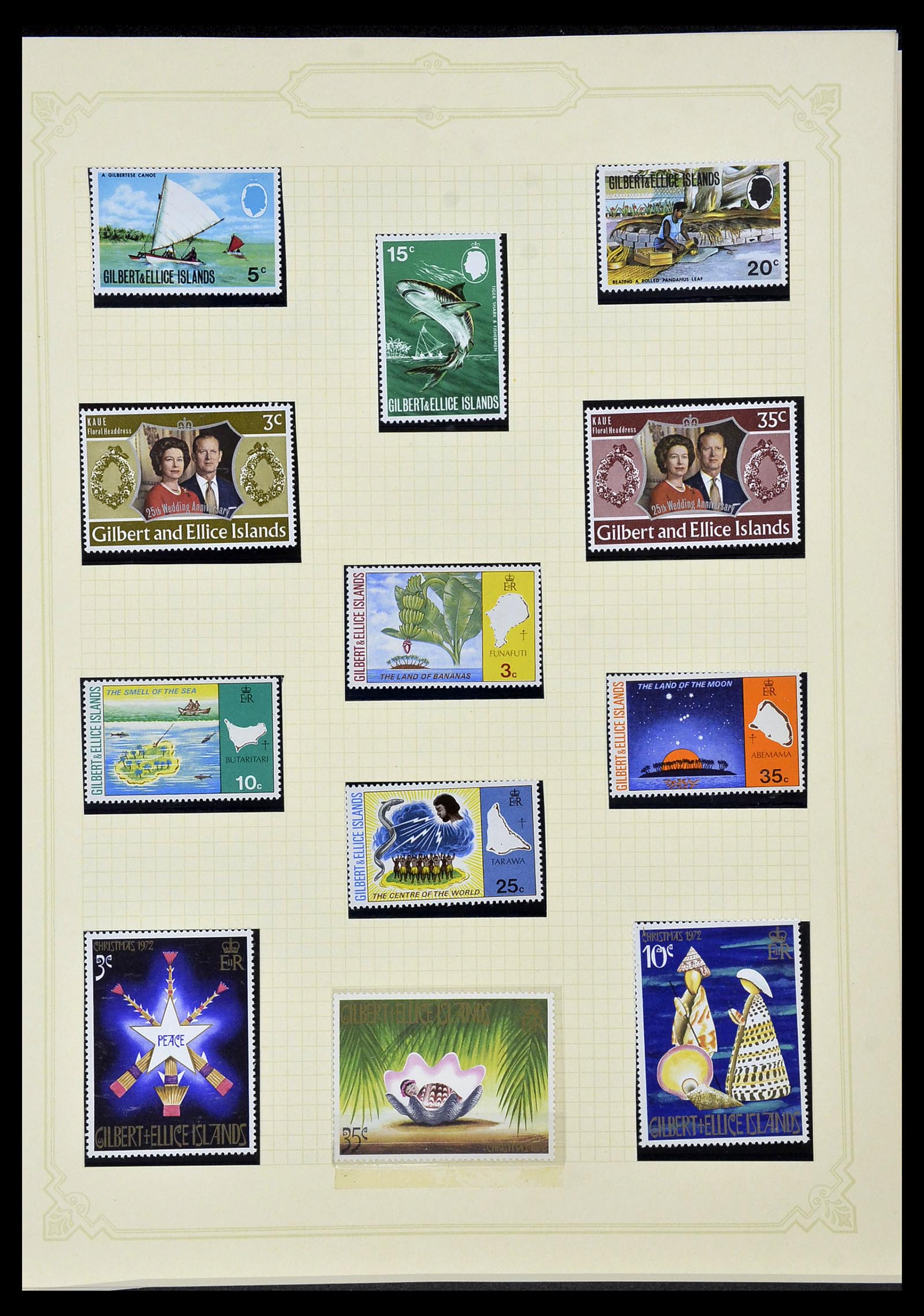 34358 058 - Postzegelverzameling 34358 Engelse koloniën in de stille Zuidzee 1908