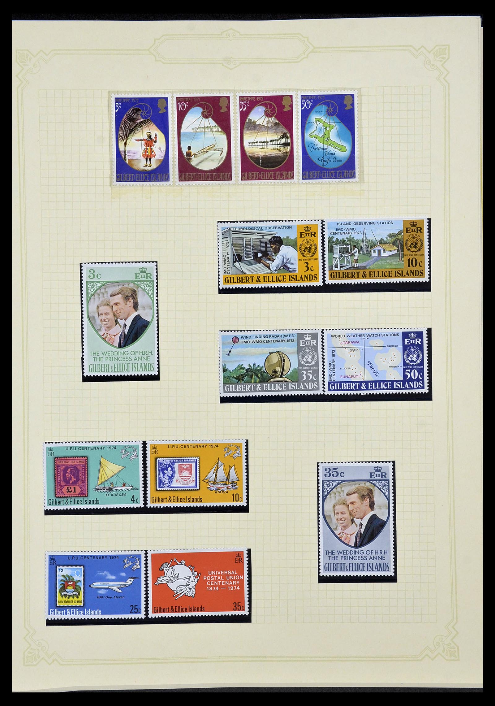 34358 059 - Postzegelverzameling 34358 Engelse koloniën in de stille Zuidzee 1908