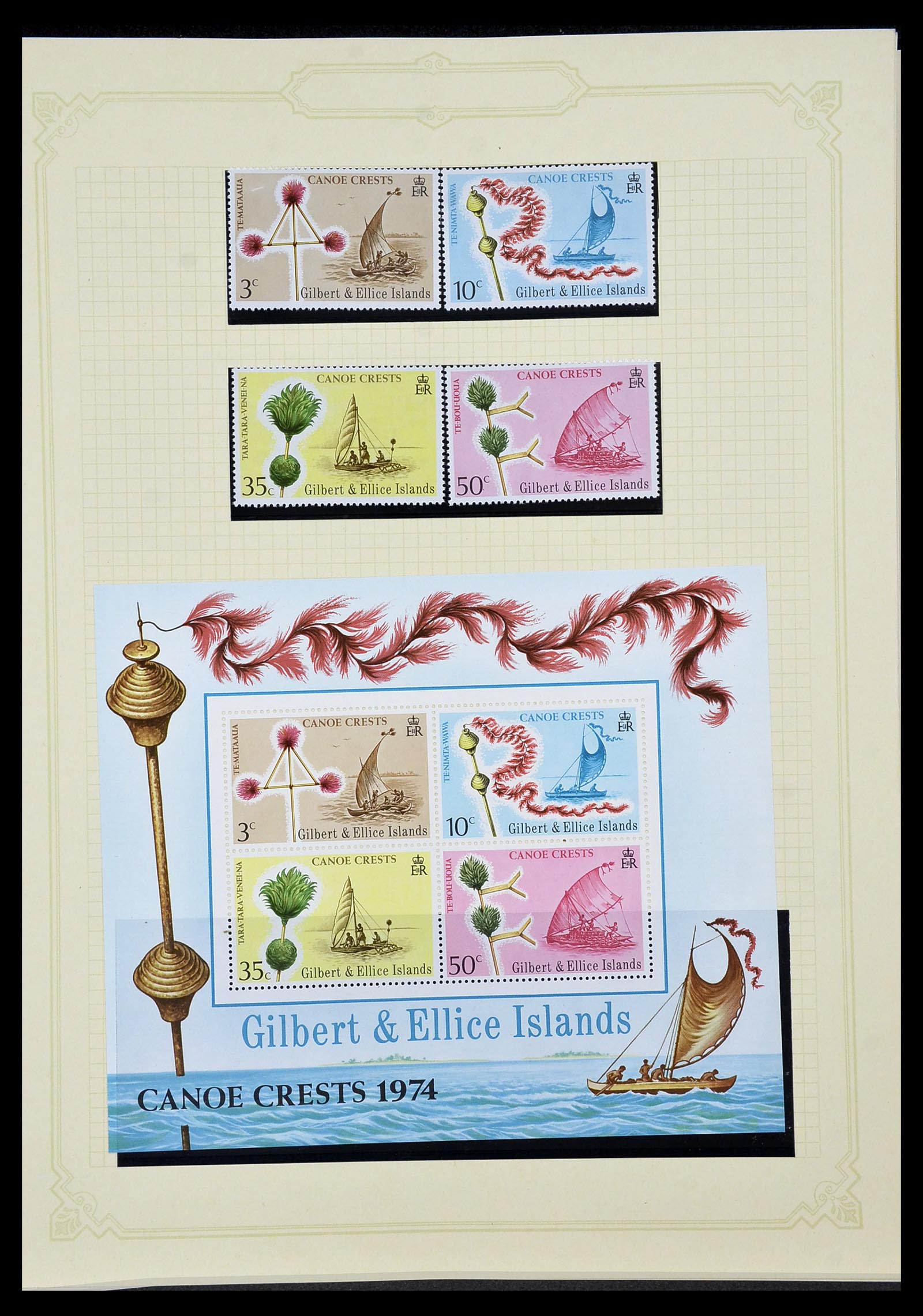 34358 060 - Stamp collection 34358 British colonies in the Pacific 1908-1980.