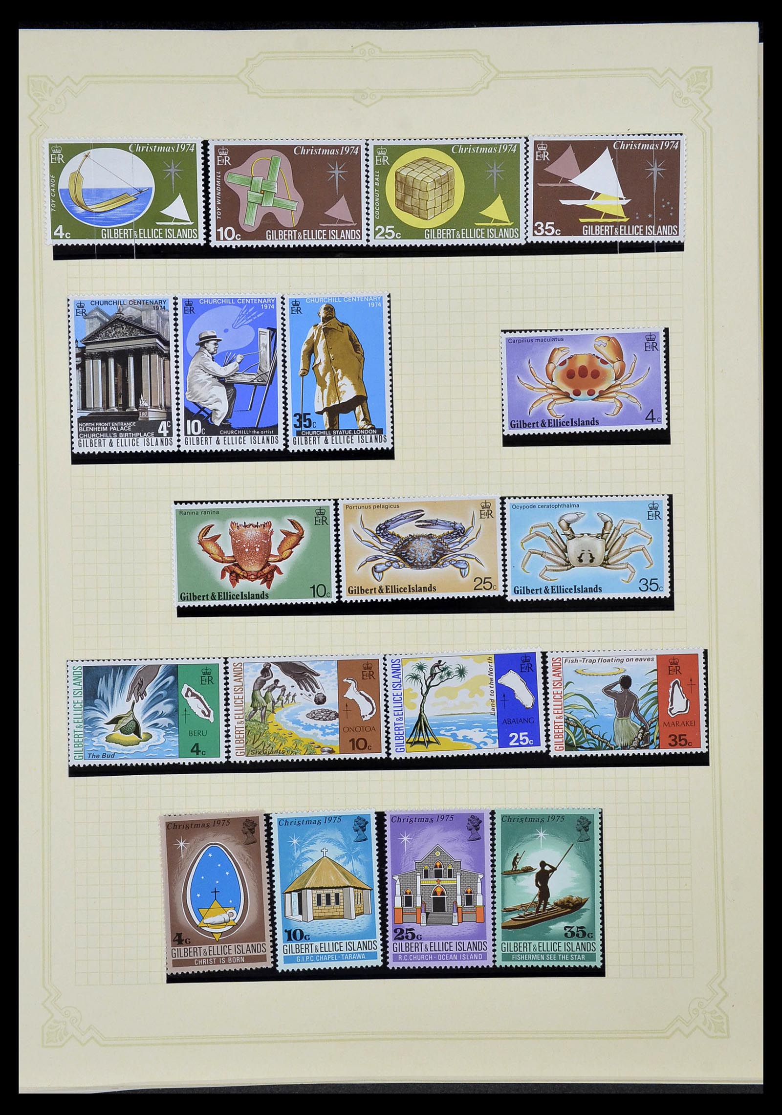 34358 061 - Postzegelverzameling 34358 Engelse koloniën in de stille Zuidzee 1908