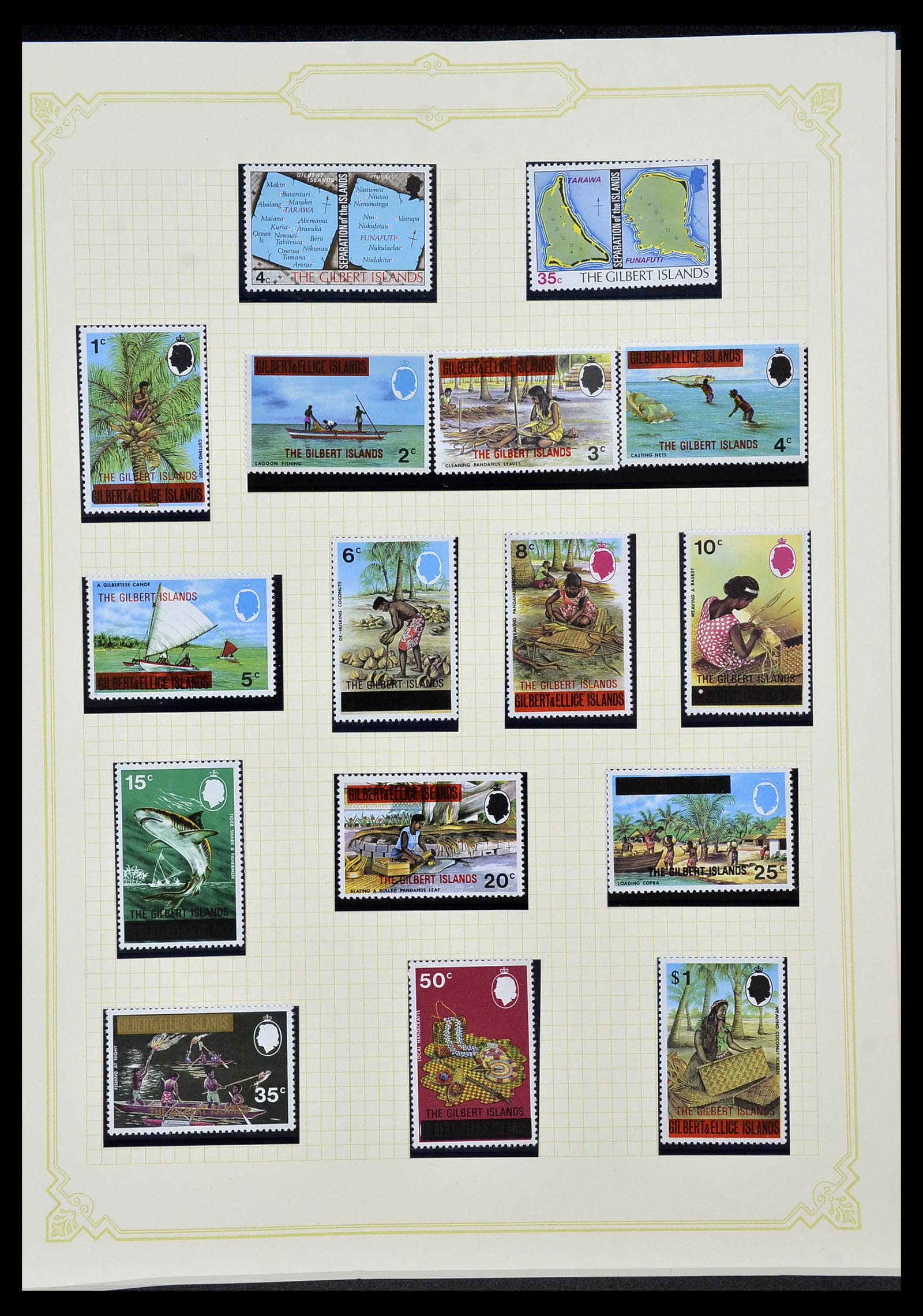 34358 063 - Postzegelverzameling 34358 Engelse koloniën in de stille Zuidzee 1908