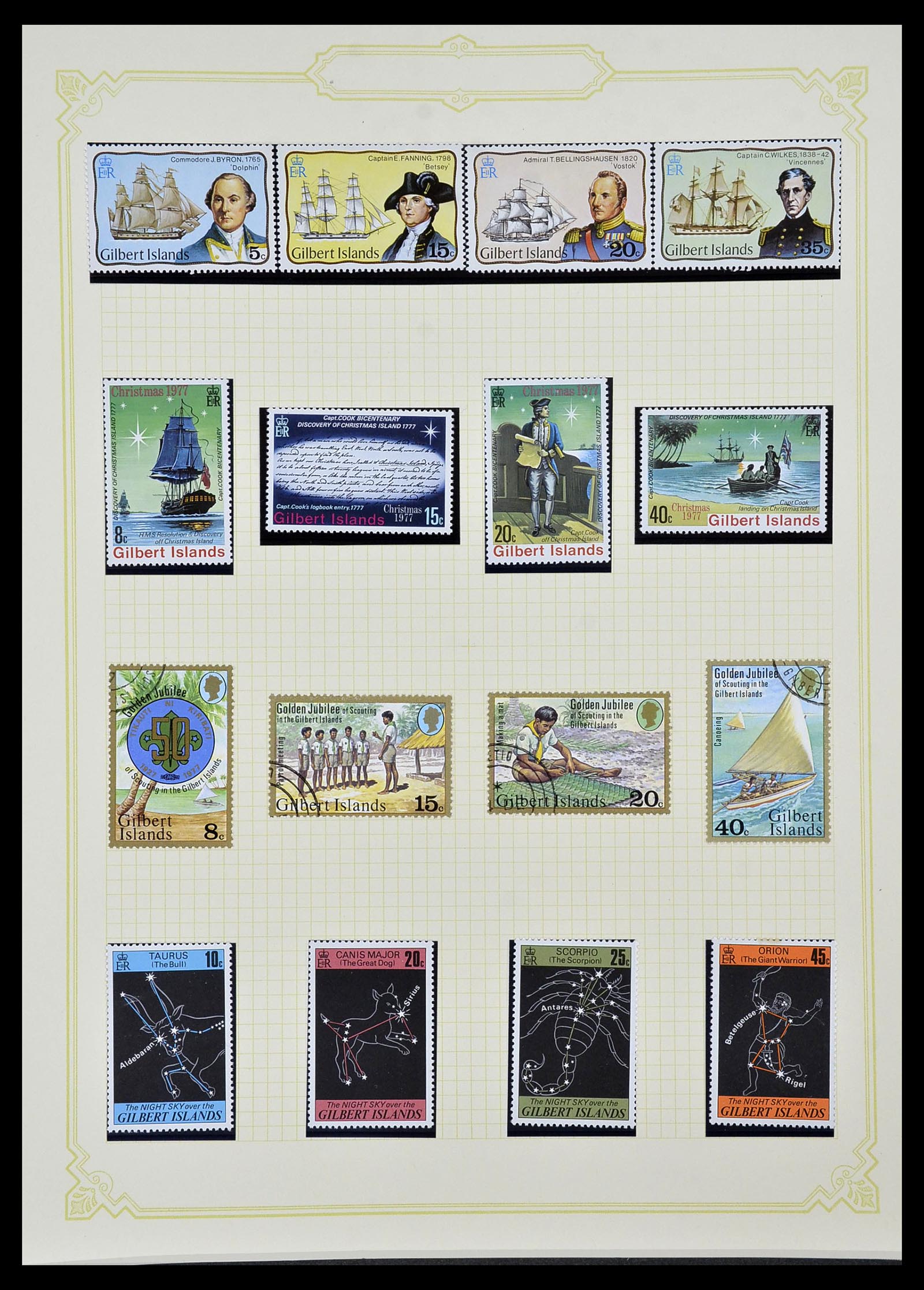 34358 066 - Postzegelverzameling 34358 Engelse koloniën in de stille Zuidzee 1908
