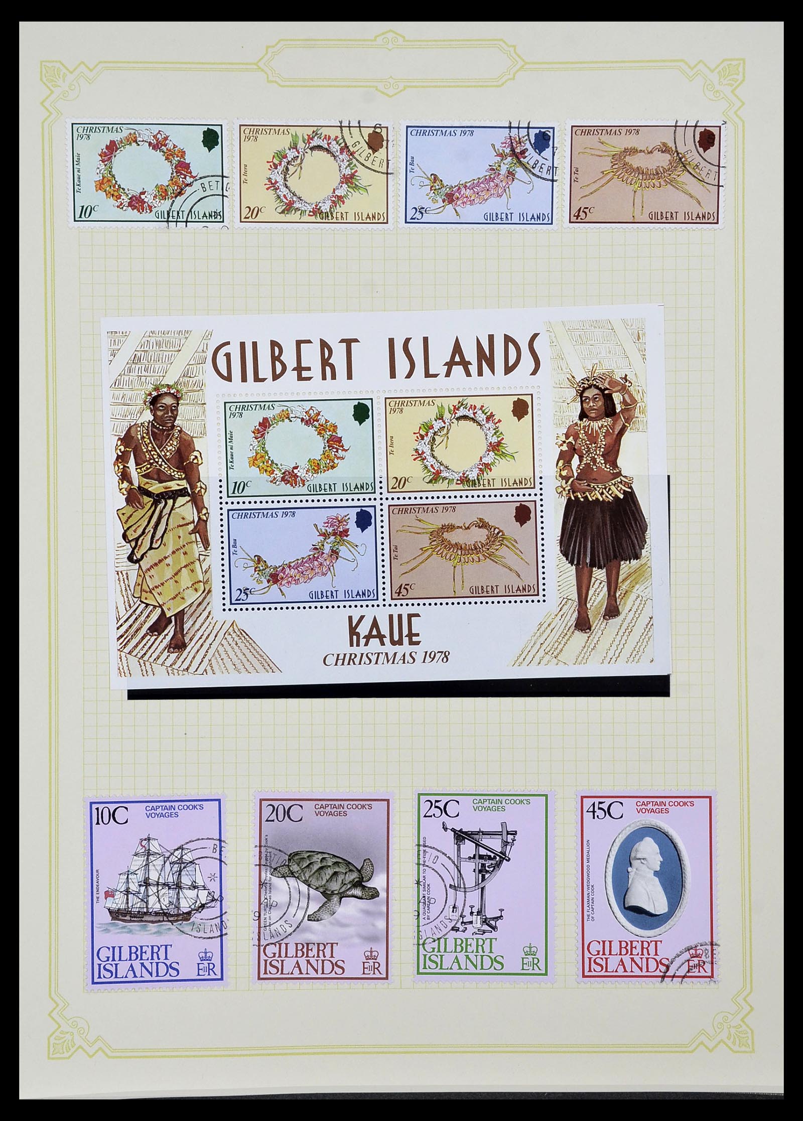 34358 068 - Postzegelverzameling 34358 Engelse koloniën in de stille Zuidzee 1908