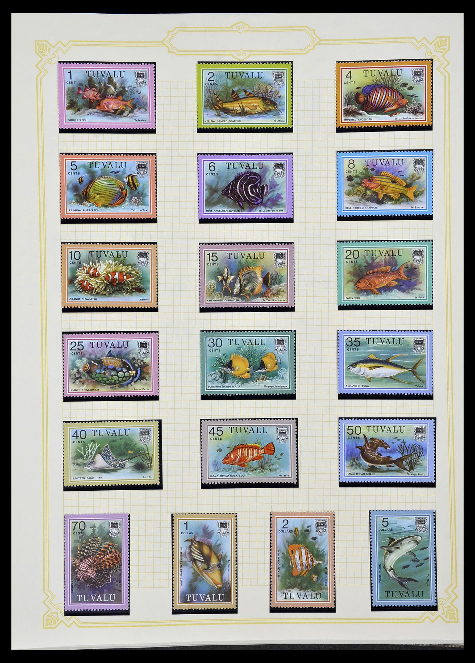 34358 072 - Postzegelverzameling 34358 Engelse koloniën in de stille Zuidzee 1908