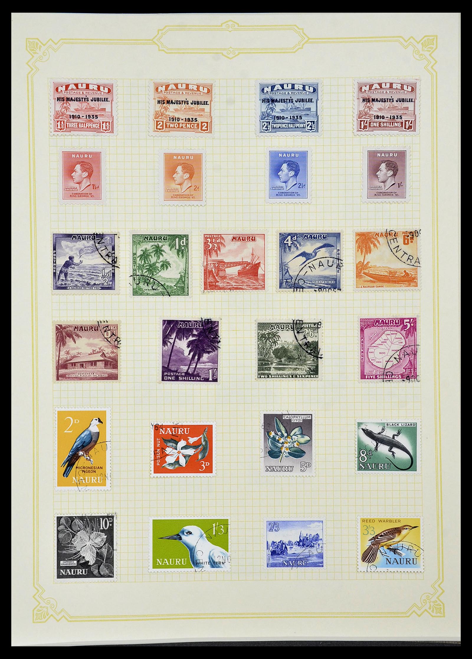34358 073 - Postzegelverzameling 34358 Engelse koloniën in de stille Zuidzee 1908