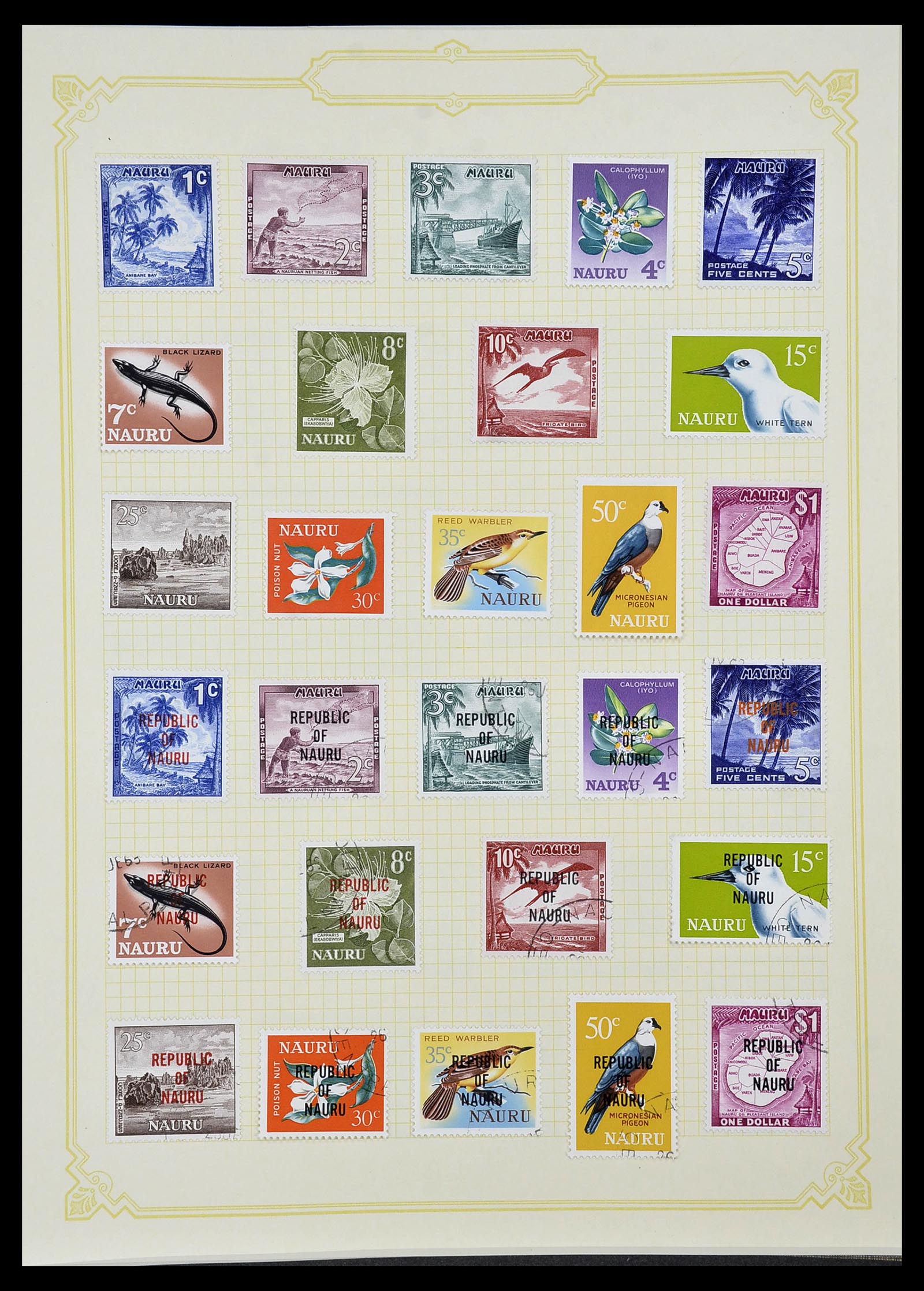 34358 074 - Postzegelverzameling 34358 Engelse koloniën in de stille Zuidzee 1908