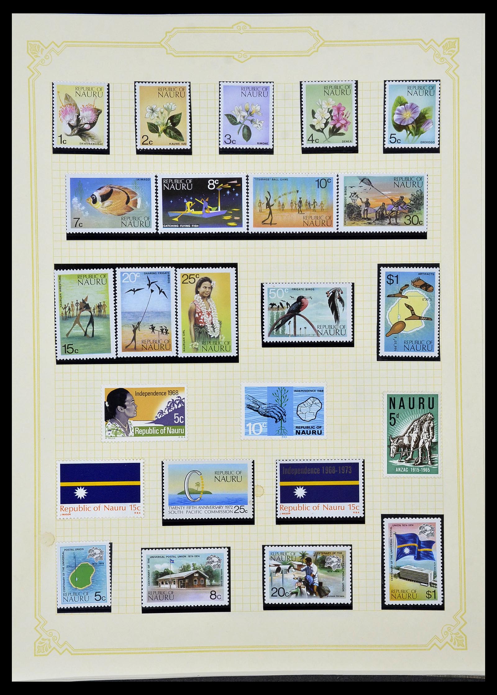 34358 075 - Postzegelverzameling 34358 Engelse koloniën in de stille Zuidzee 1908